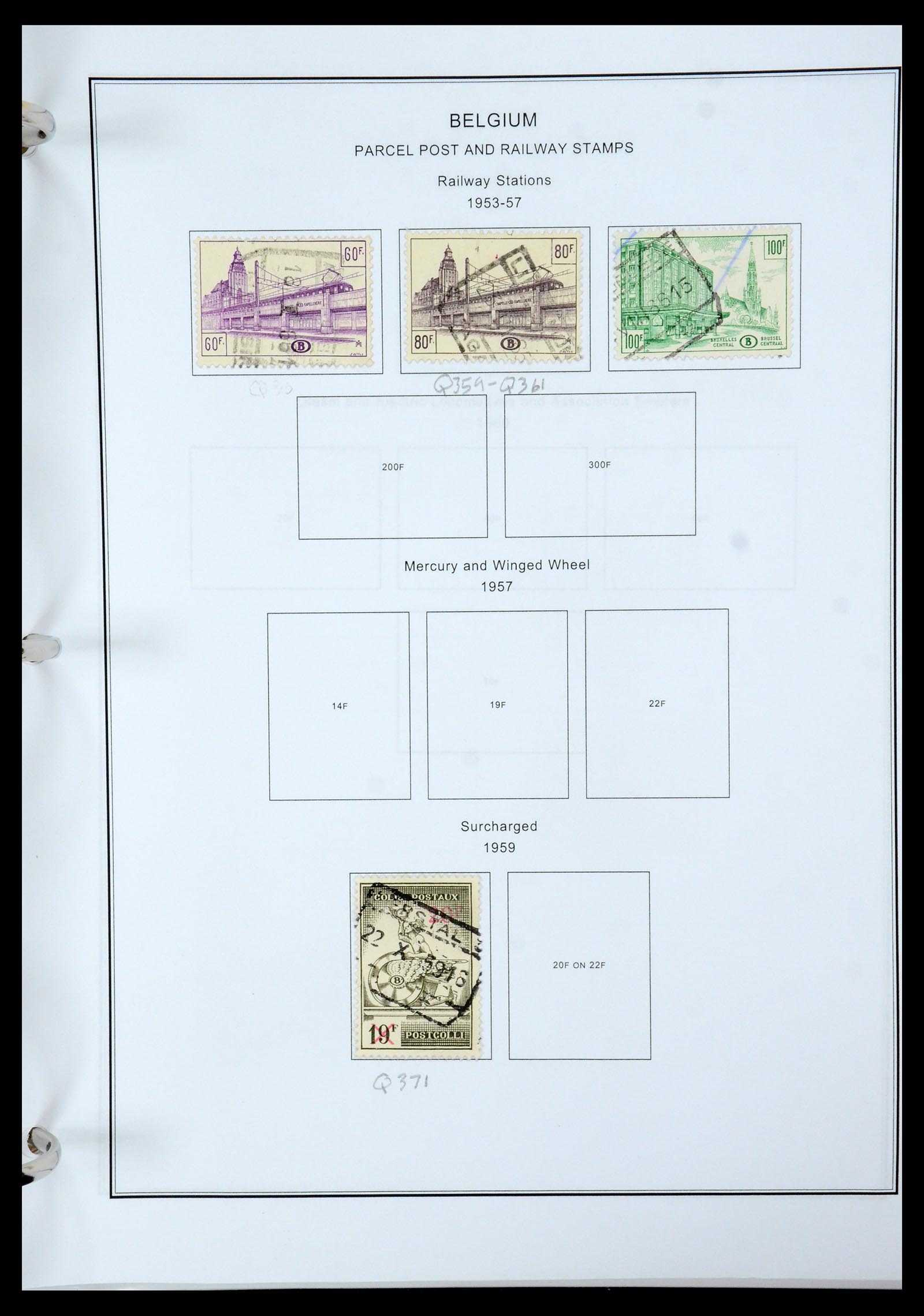 35678 163 - Stamp Collection 35678 Belgium 1851-1965.