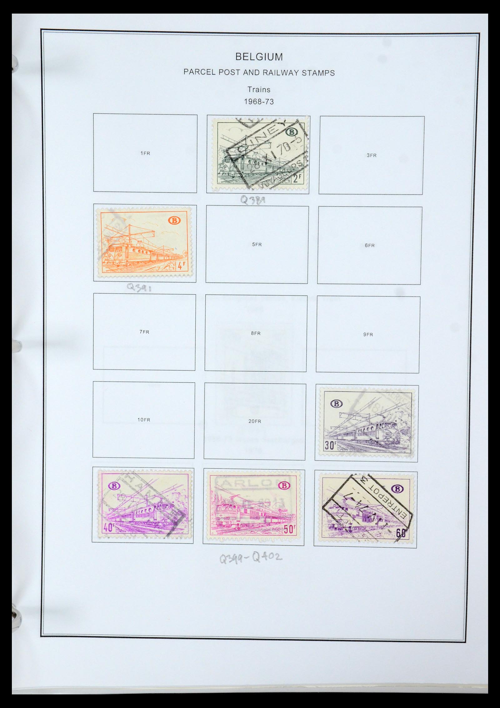 35678 166 - Stamp Collection 35678 Belgium 1851-1965.