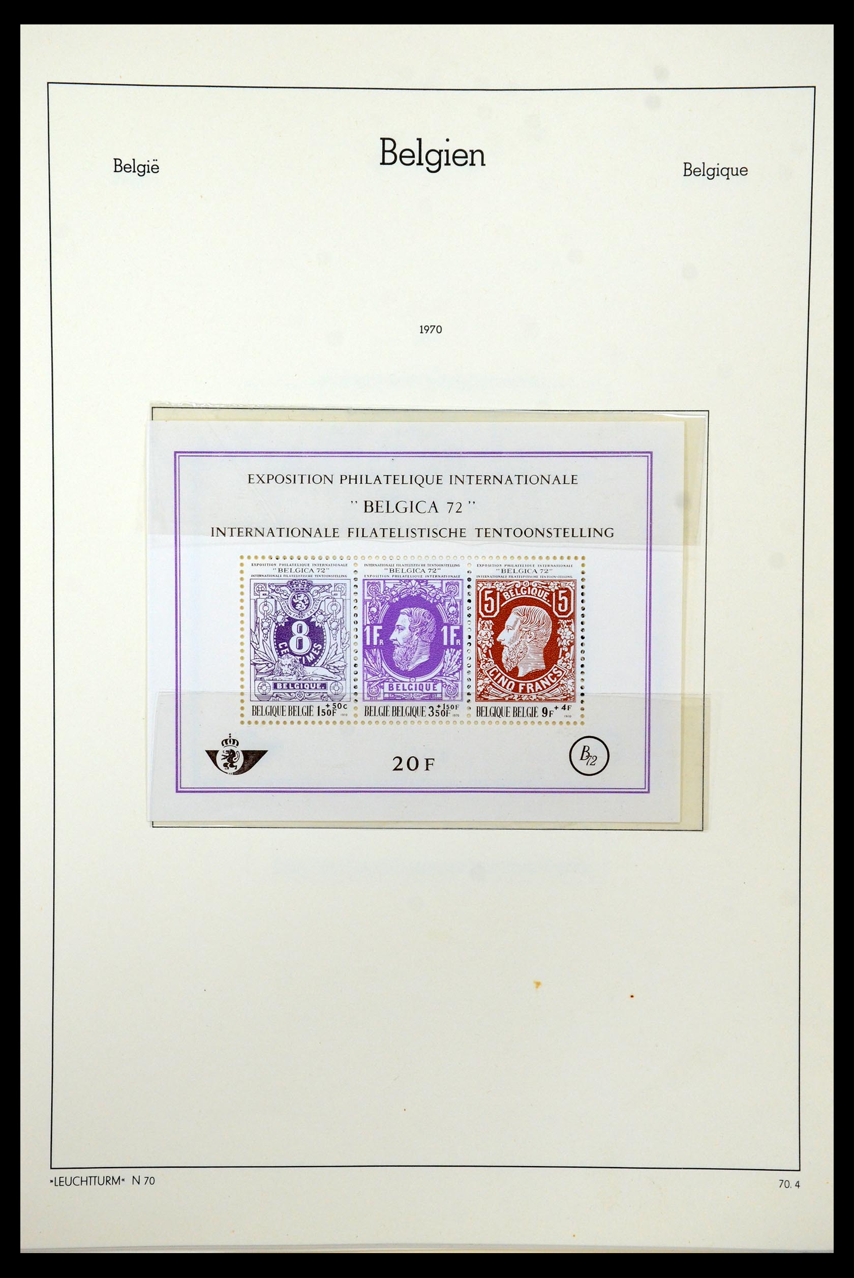 35678 201 - Stamp Collection 35678 Belgium 1851-1965.