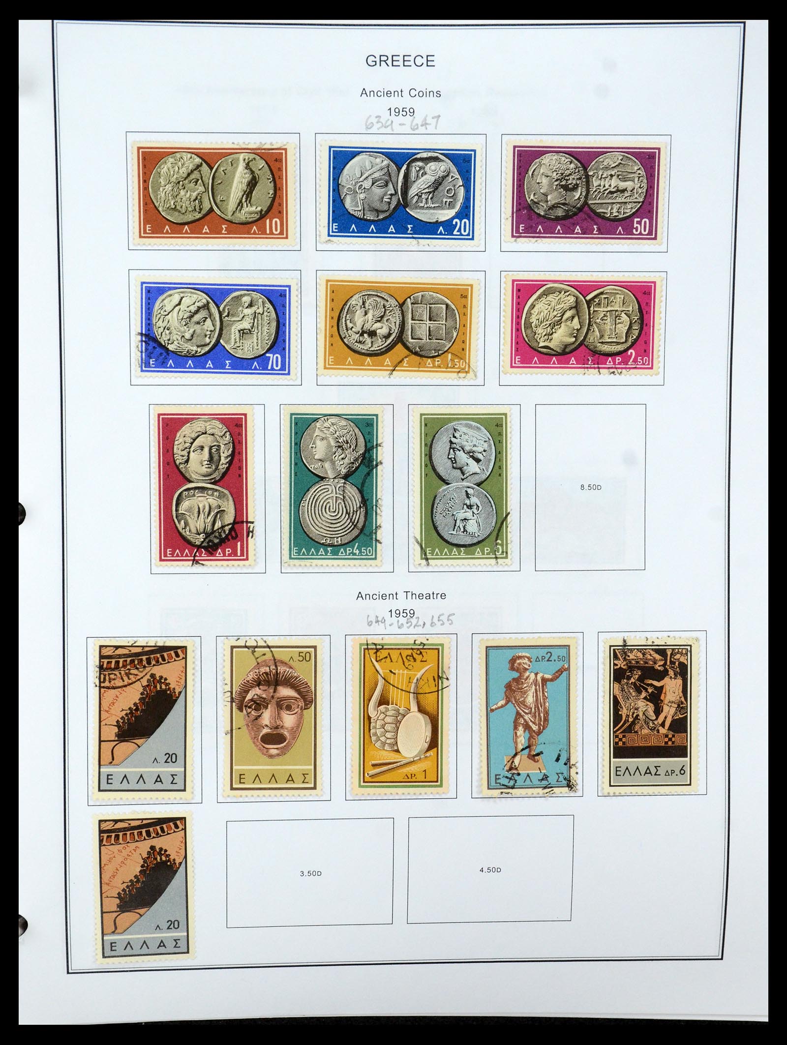 35679 050 - Postzegelverzameling 35679 Griekenland en gebieden 1861-1999.