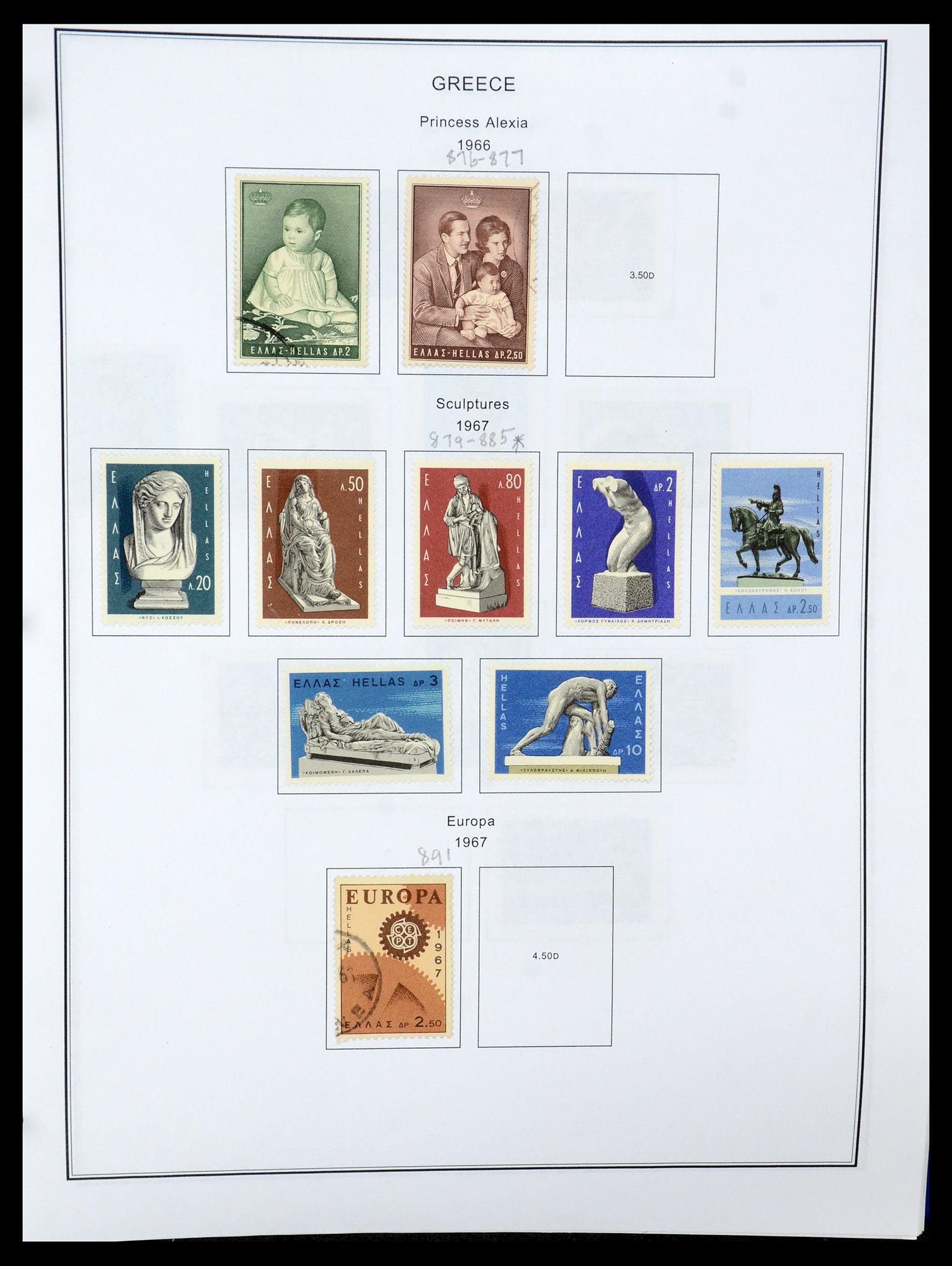 35679 069 - Stamp Collection 35679 Greece and territories 1861-1999.