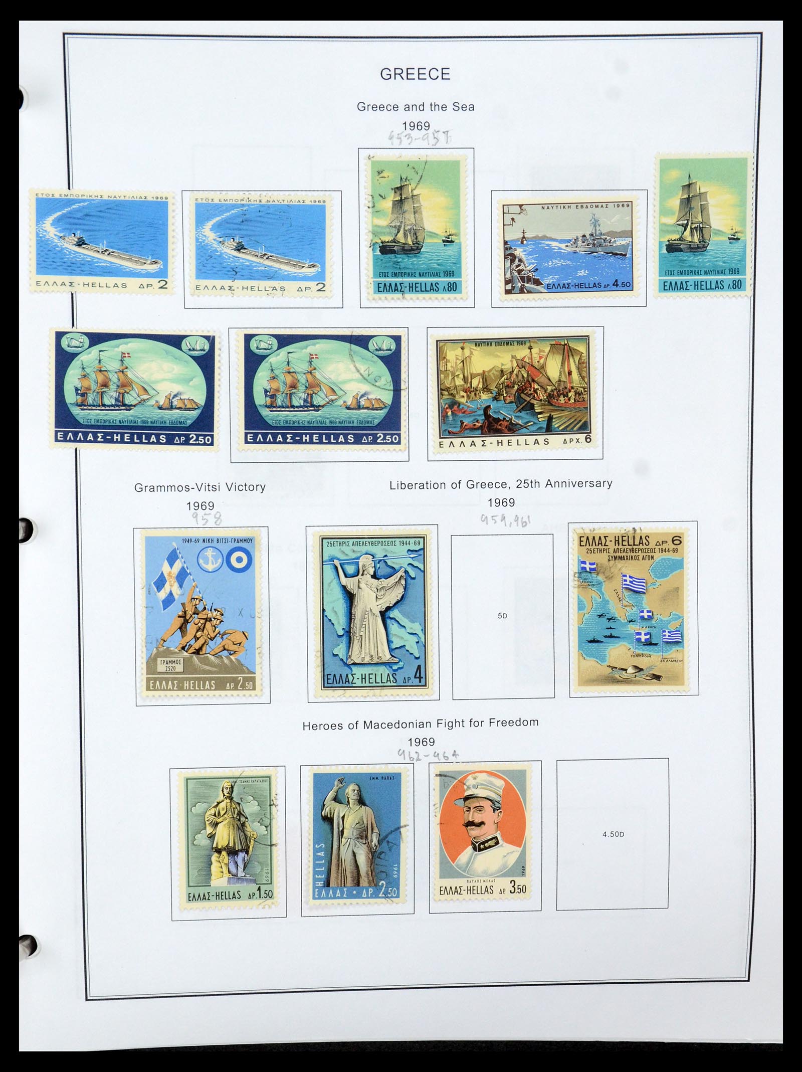 35679 076 - Postzegelverzameling 35679 Griekenland en gebieden 1861-1999.