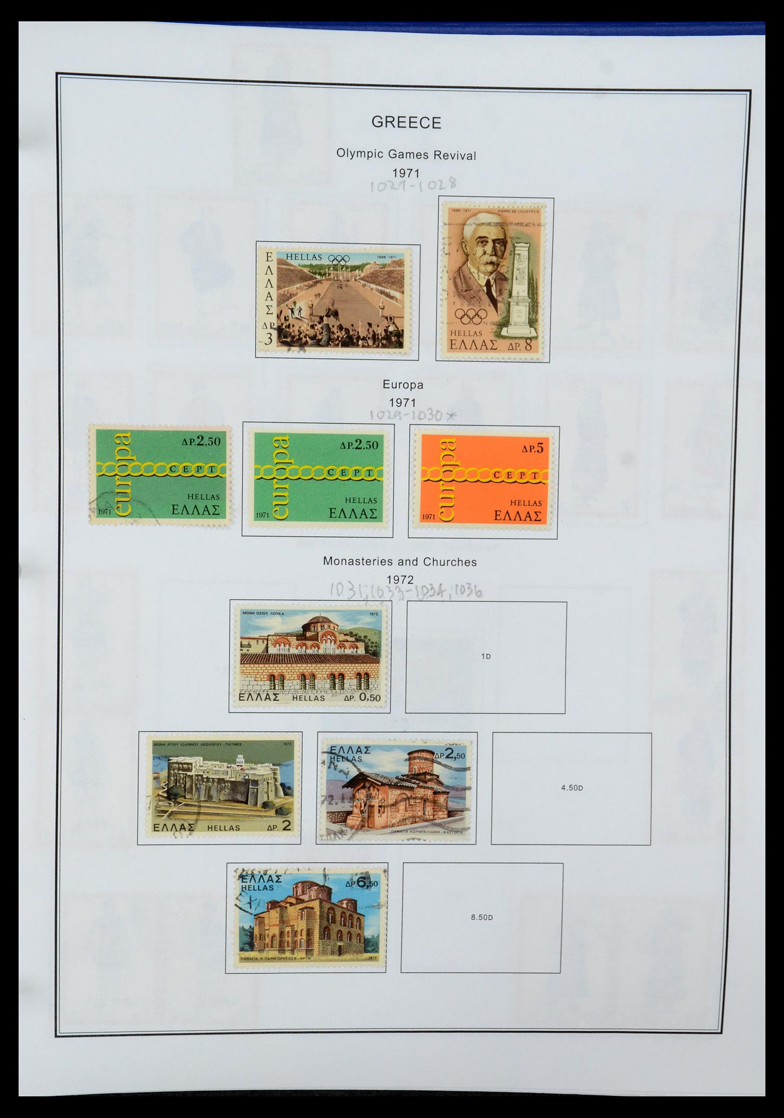 35679 096 - Stamp Collection 35679 Greece and territories 1861-1999.