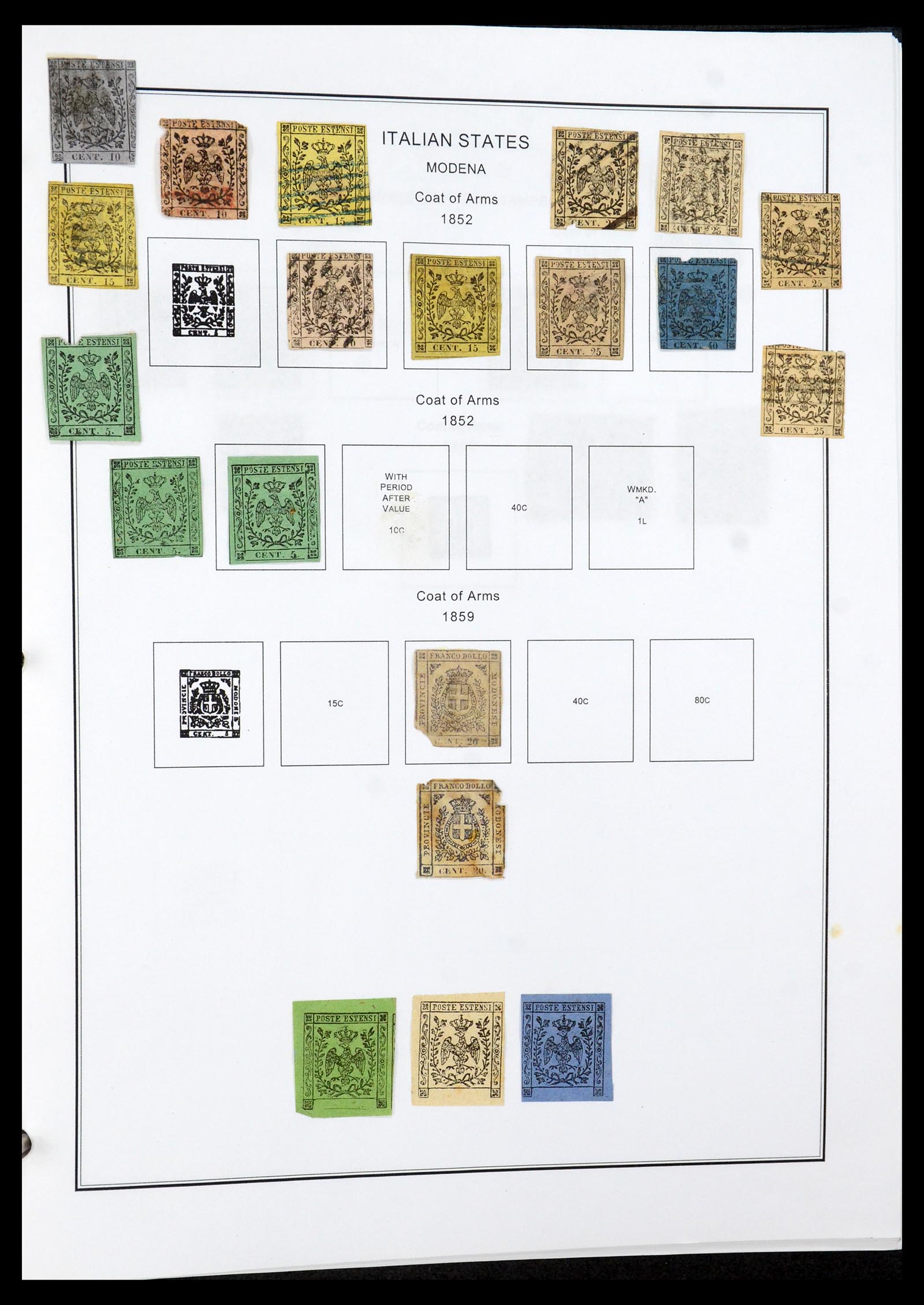 35680 001 - Postzegelverzameling 35680 Italië en gebieden 1851-1949.
