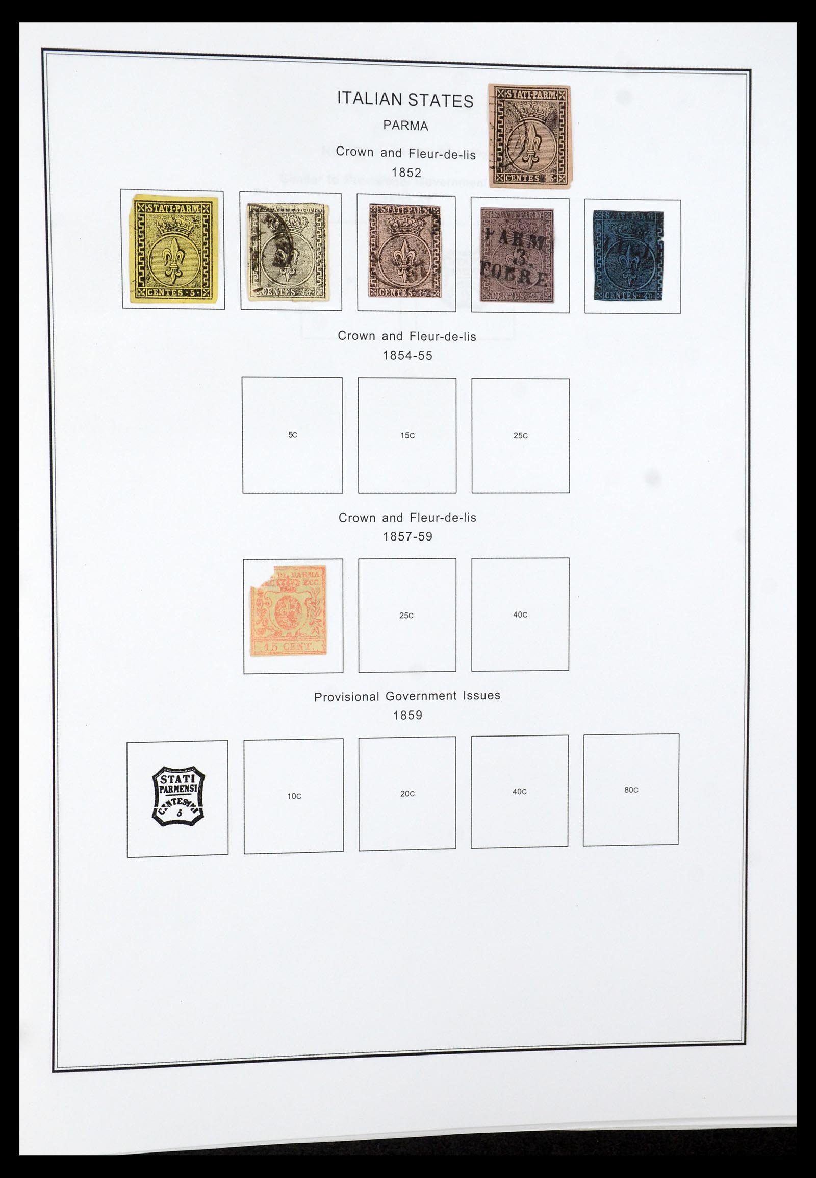 35680 003 - Postzegelverzameling 35680 Italië en gebieden 1851-1949.