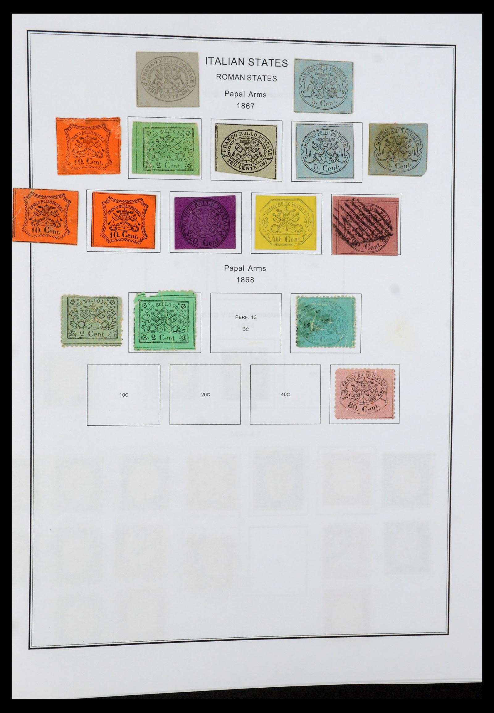 35680 006 - Postzegelverzameling 35680 Italië en gebieden 1851-1949.