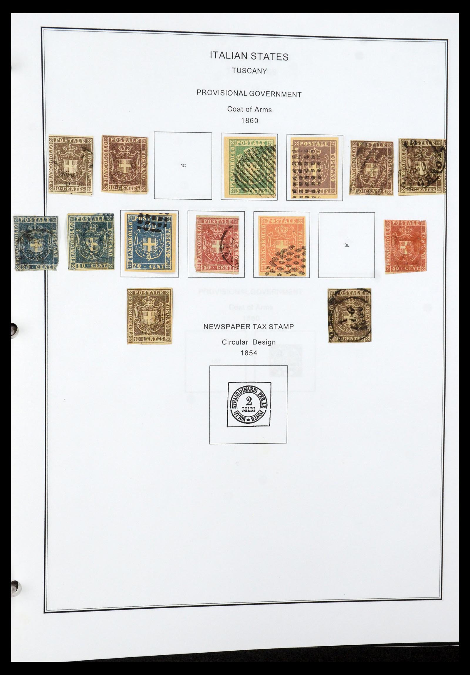 35680 010 - Postzegelverzameling 35680 Italië en gebieden 1851-1949.
