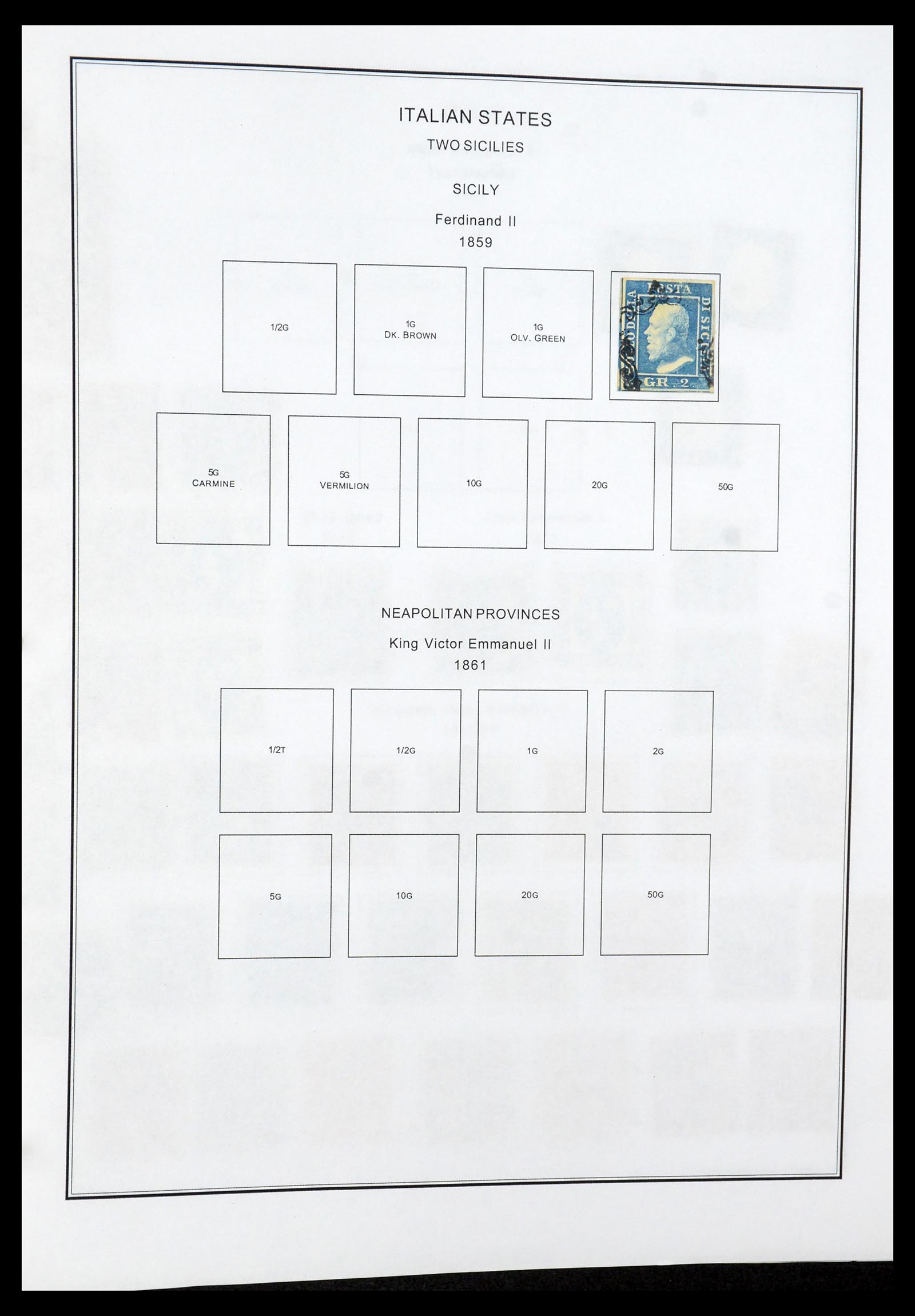 35680 012 - Postzegelverzameling 35680 Italië en gebieden 1851-1949.