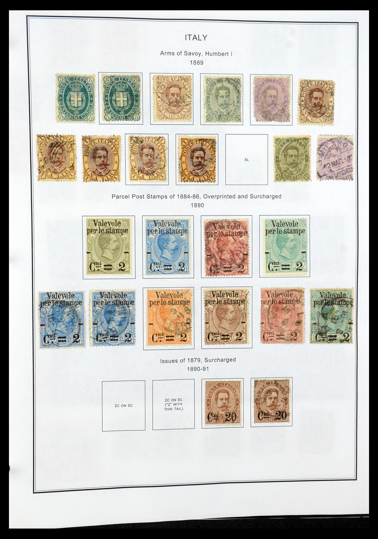 35680 015 - Postzegelverzameling 35680 Italië en gebieden 1851-1949.