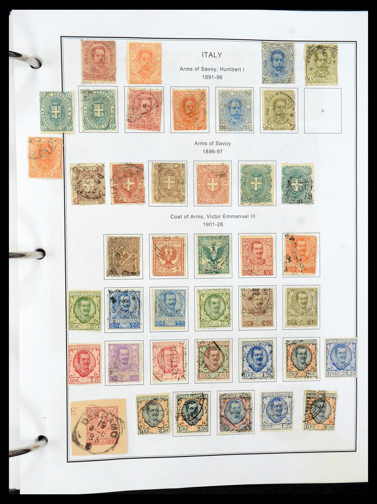 35680 017 - Postzegelverzameling 35680 Italië en gebieden 1851-1949.