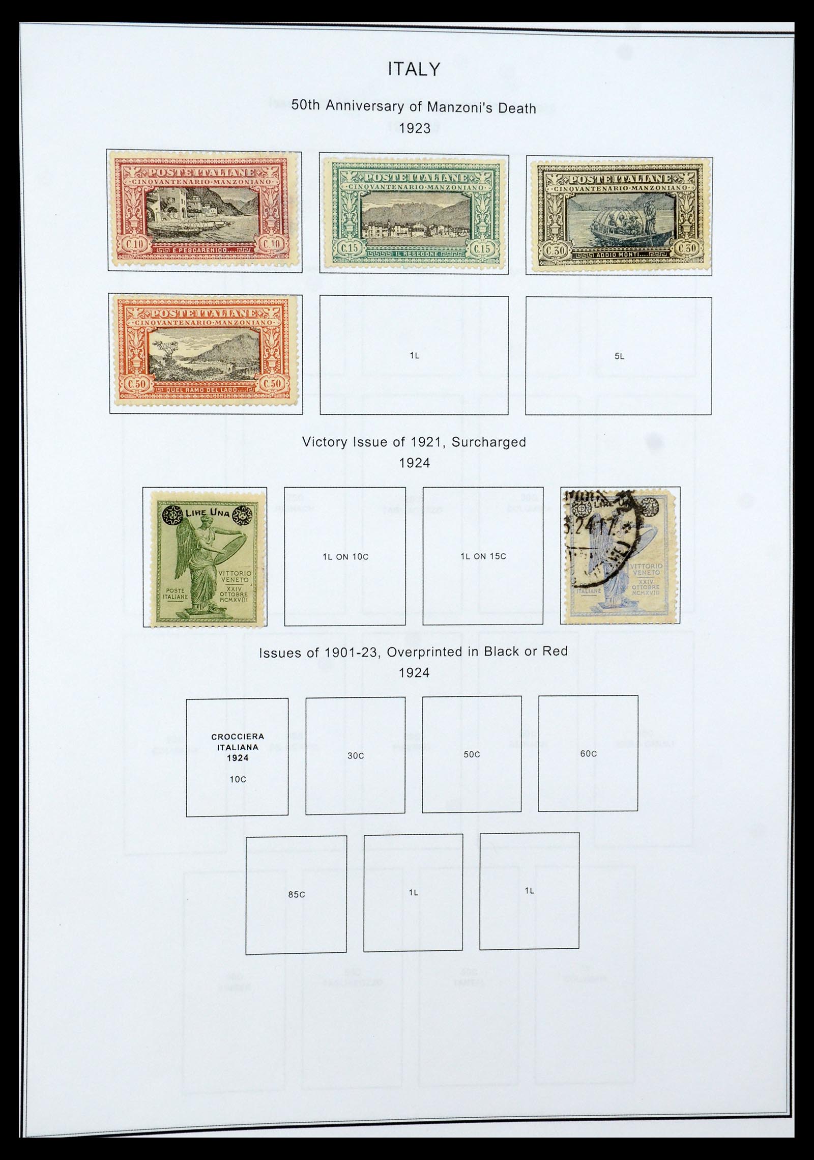 35680 029 - Stamp Collection 35680 Italy and territories 1851-1949.