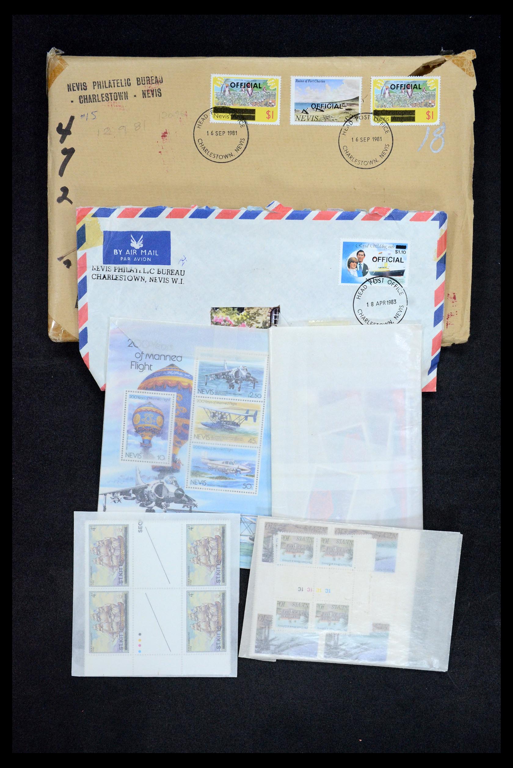 35681 013 - Postzegelverzameling 35681 St. Kitts & Nevis.