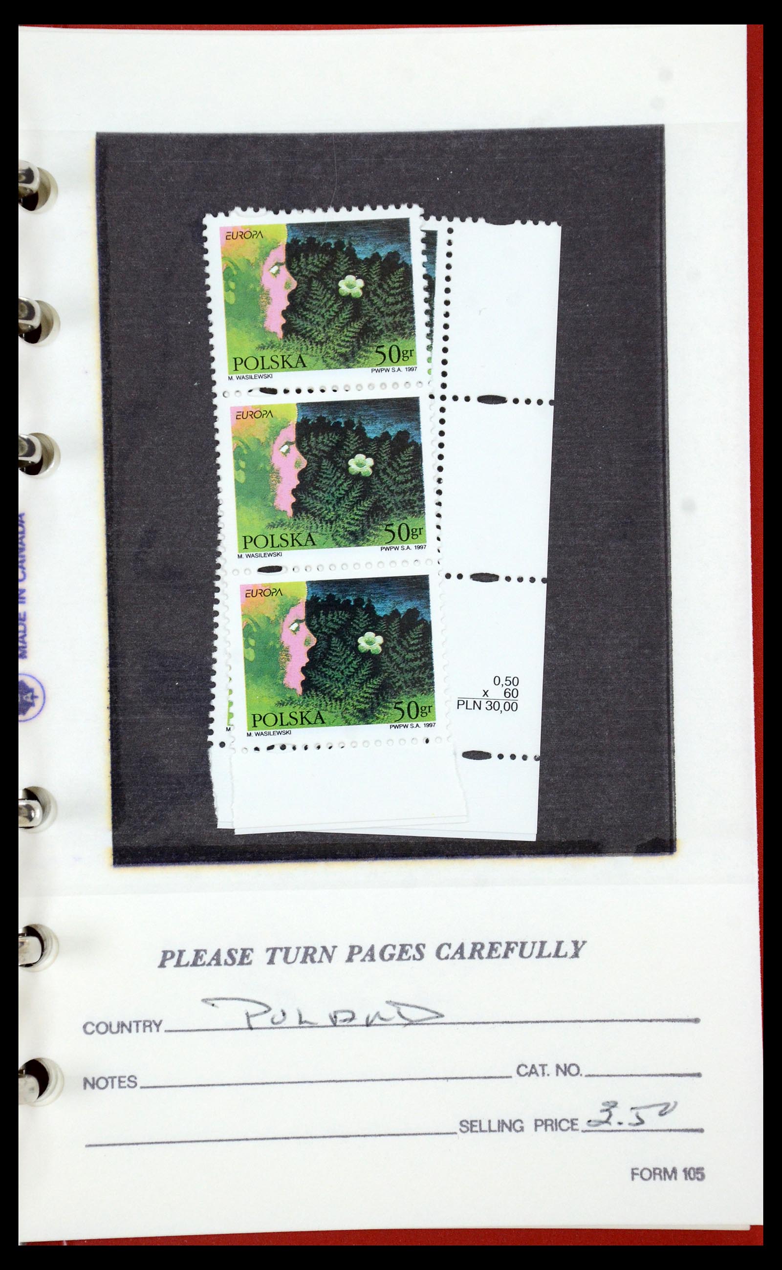 35683 034 - Postzegelverzameling 35683 Polen 1939-1990.