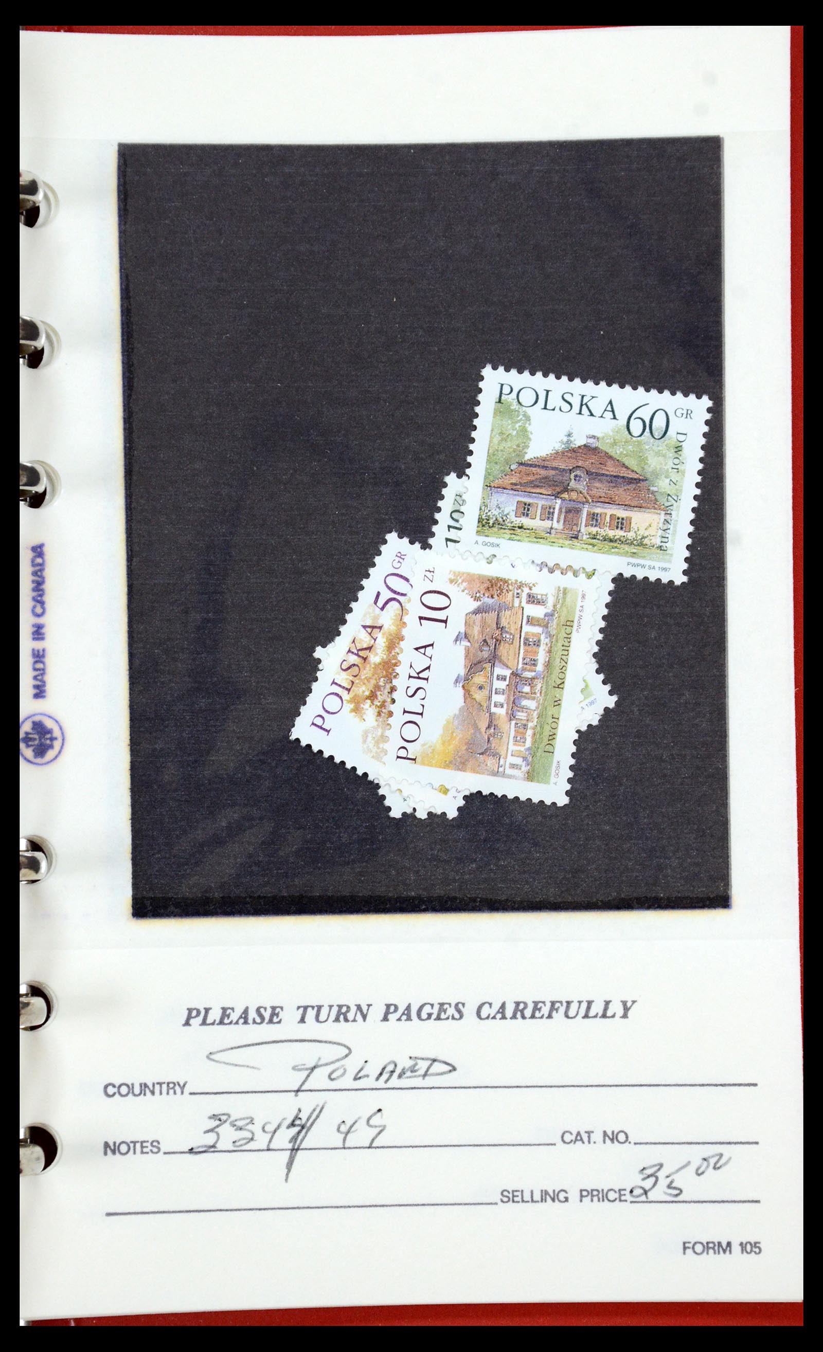 35683 039 - Postzegelverzameling 35683 Polen 1939-1990.
