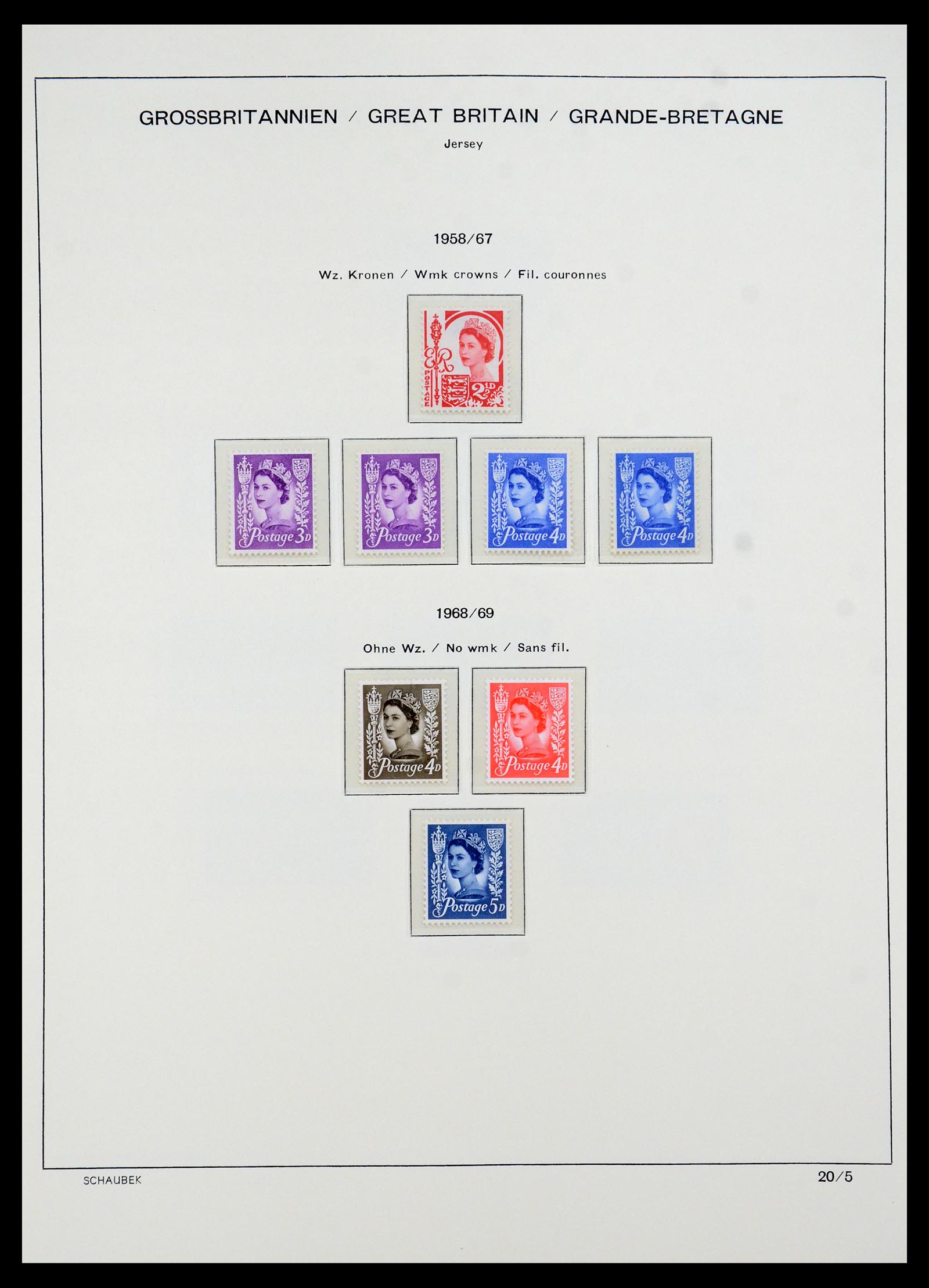 35684 004 - Postzegelverzameling 35684 Engeland en gebieden 1931-2009.