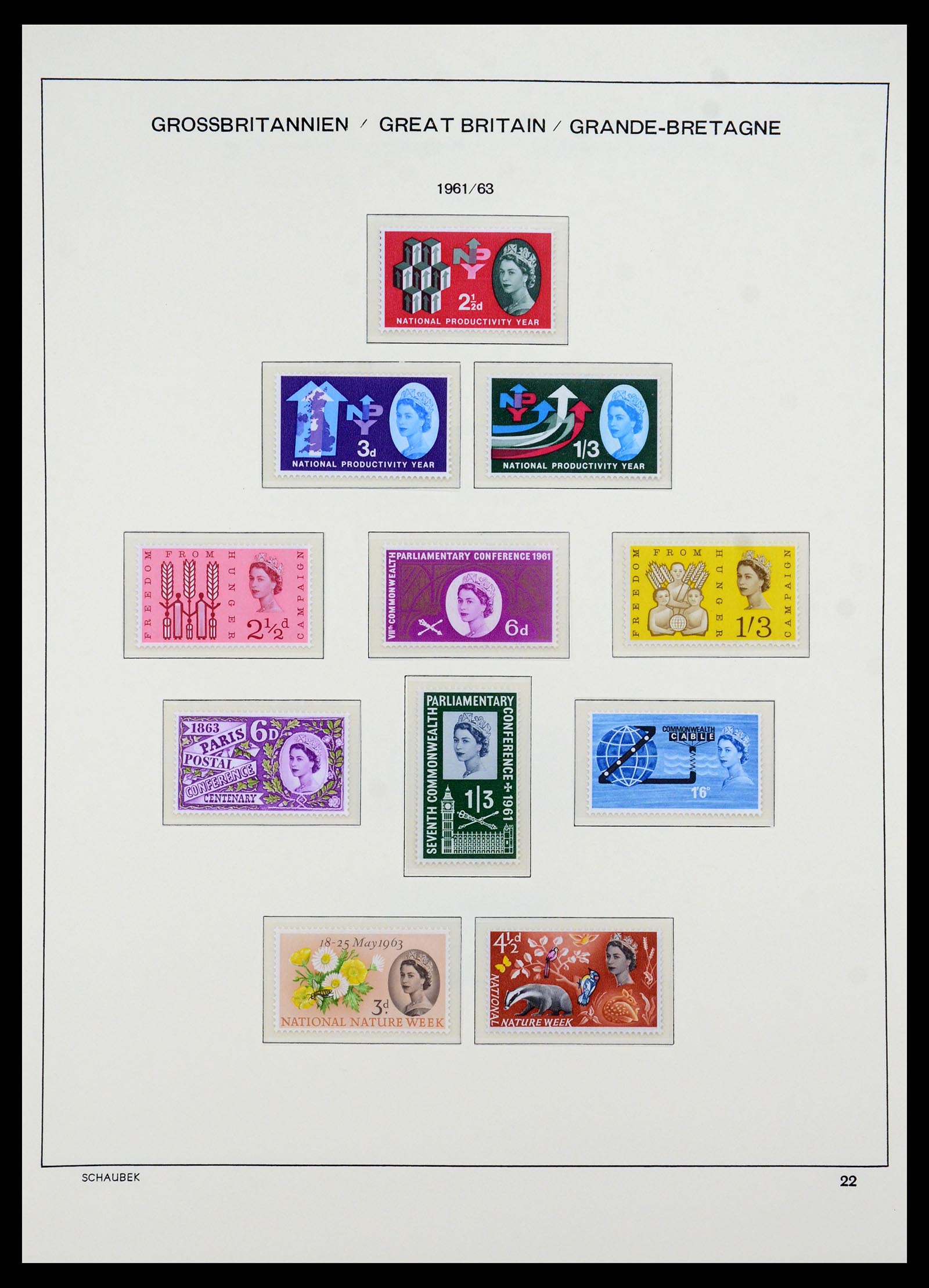 35684 006 - Postzegelverzameling 35684 Engeland en gebieden 1931-2009.