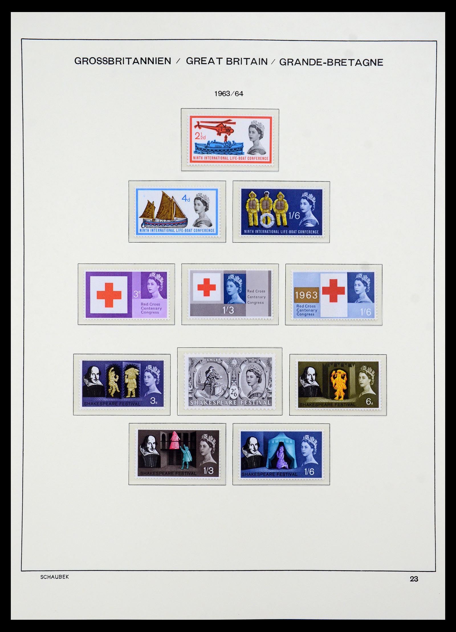 35684 008 - Postzegelverzameling 35684 Engeland en gebieden 1931-2009.