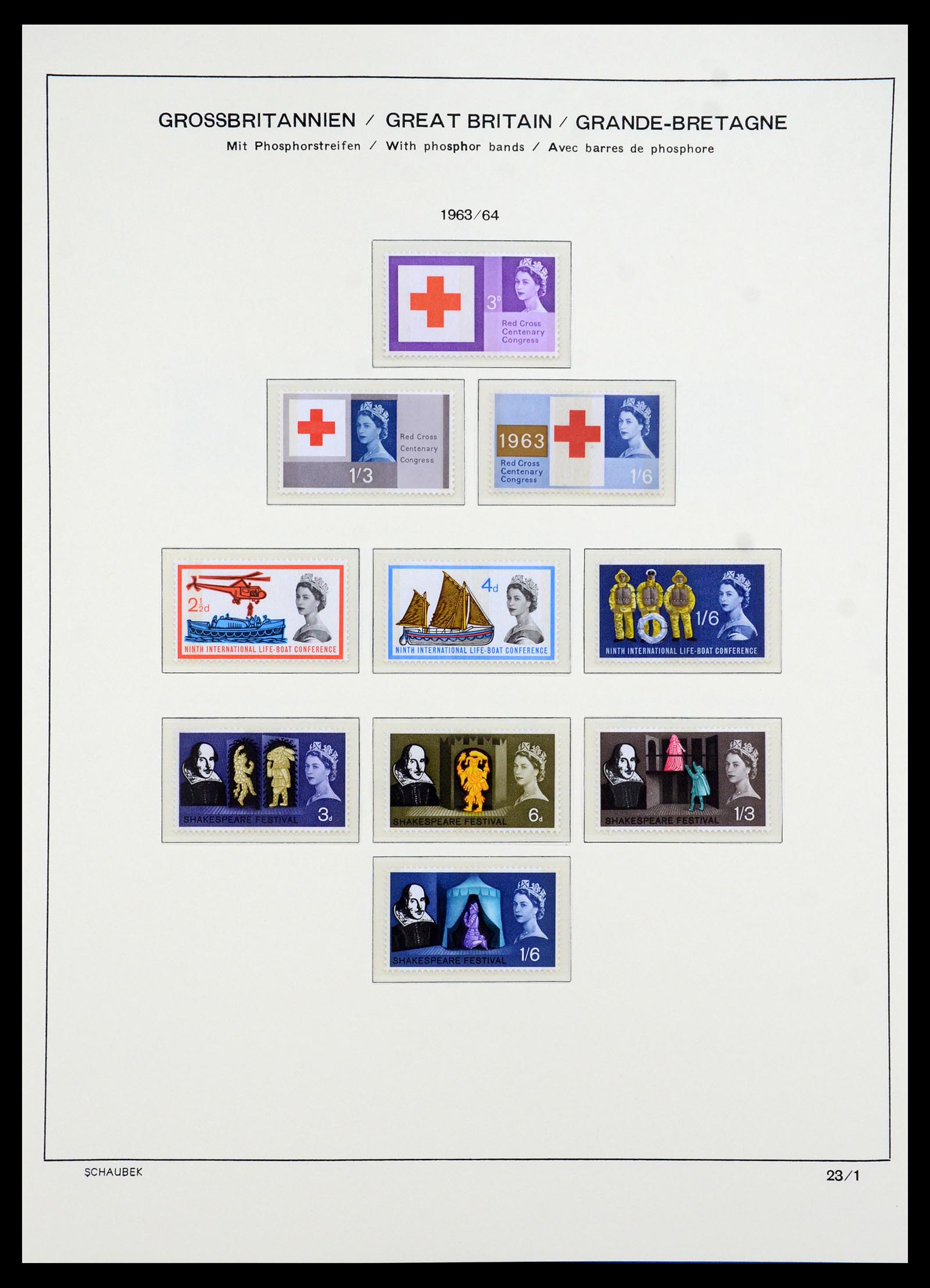 35684 009 - Postzegelverzameling 35684 Engeland en gebieden 1931-2009.