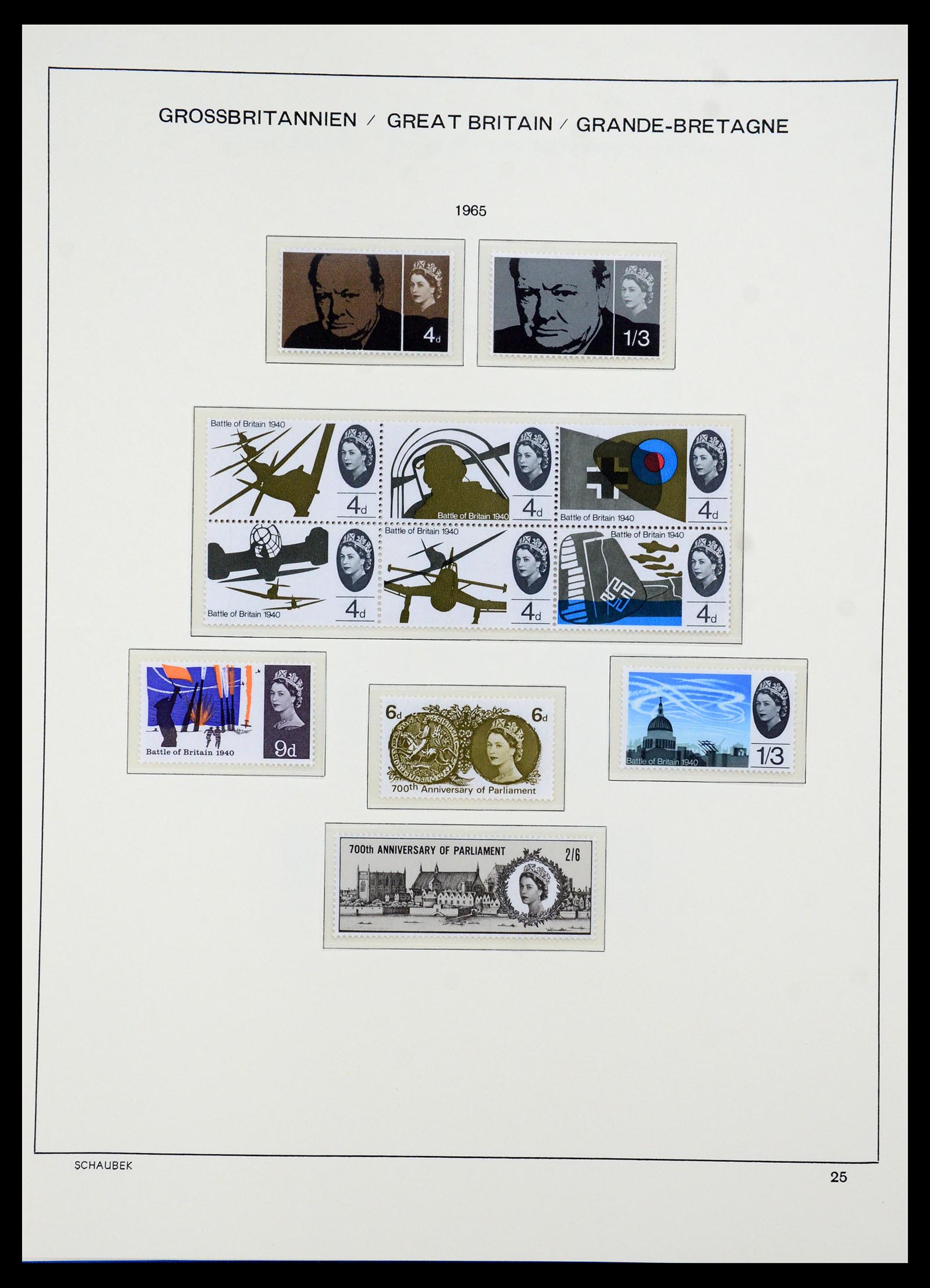 35684 012 - Postzegelverzameling 35684 Engeland en gebieden 1931-2009.