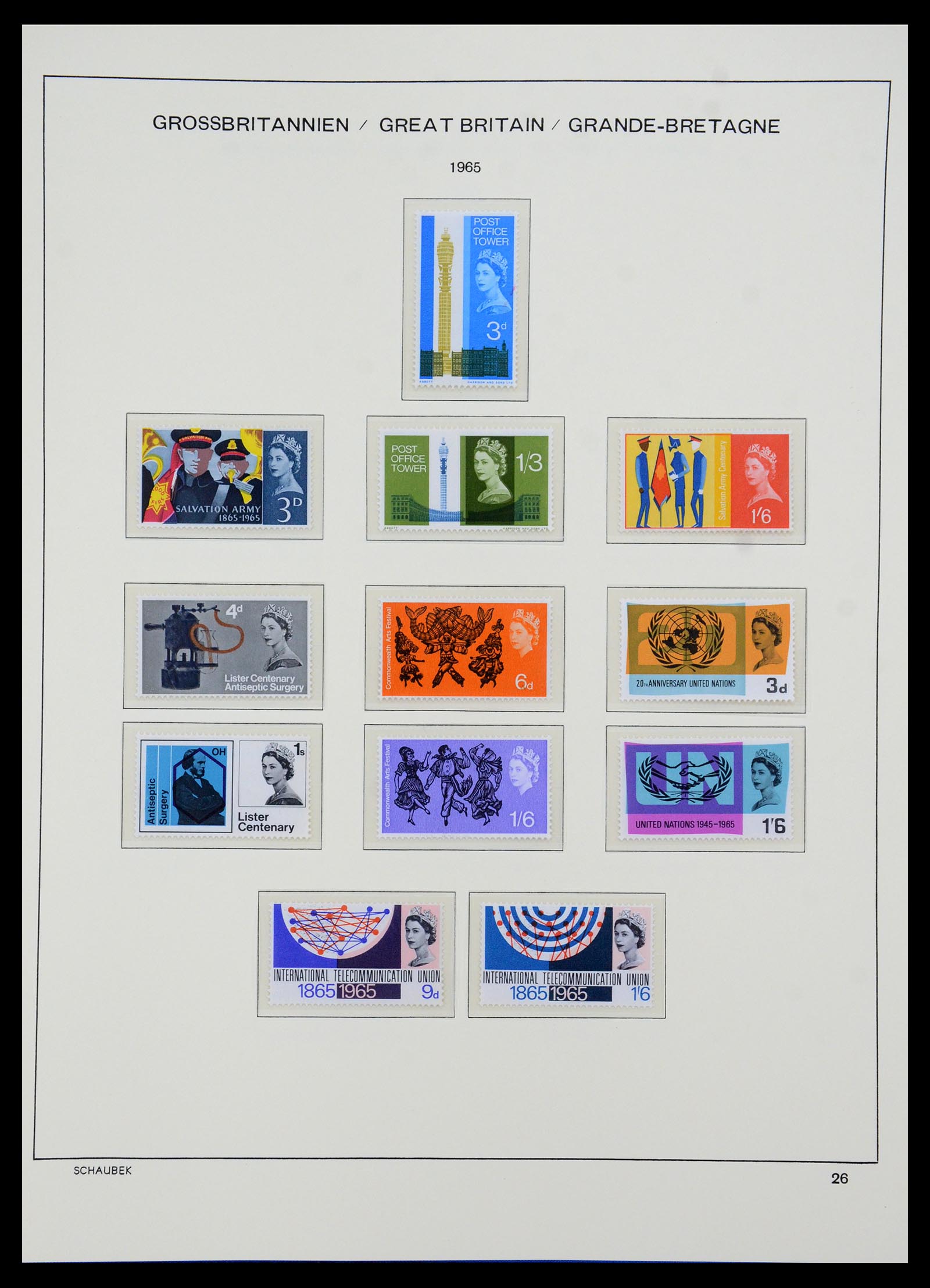 35684 014 - Postzegelverzameling 35684 Engeland en gebieden 1931-2009.