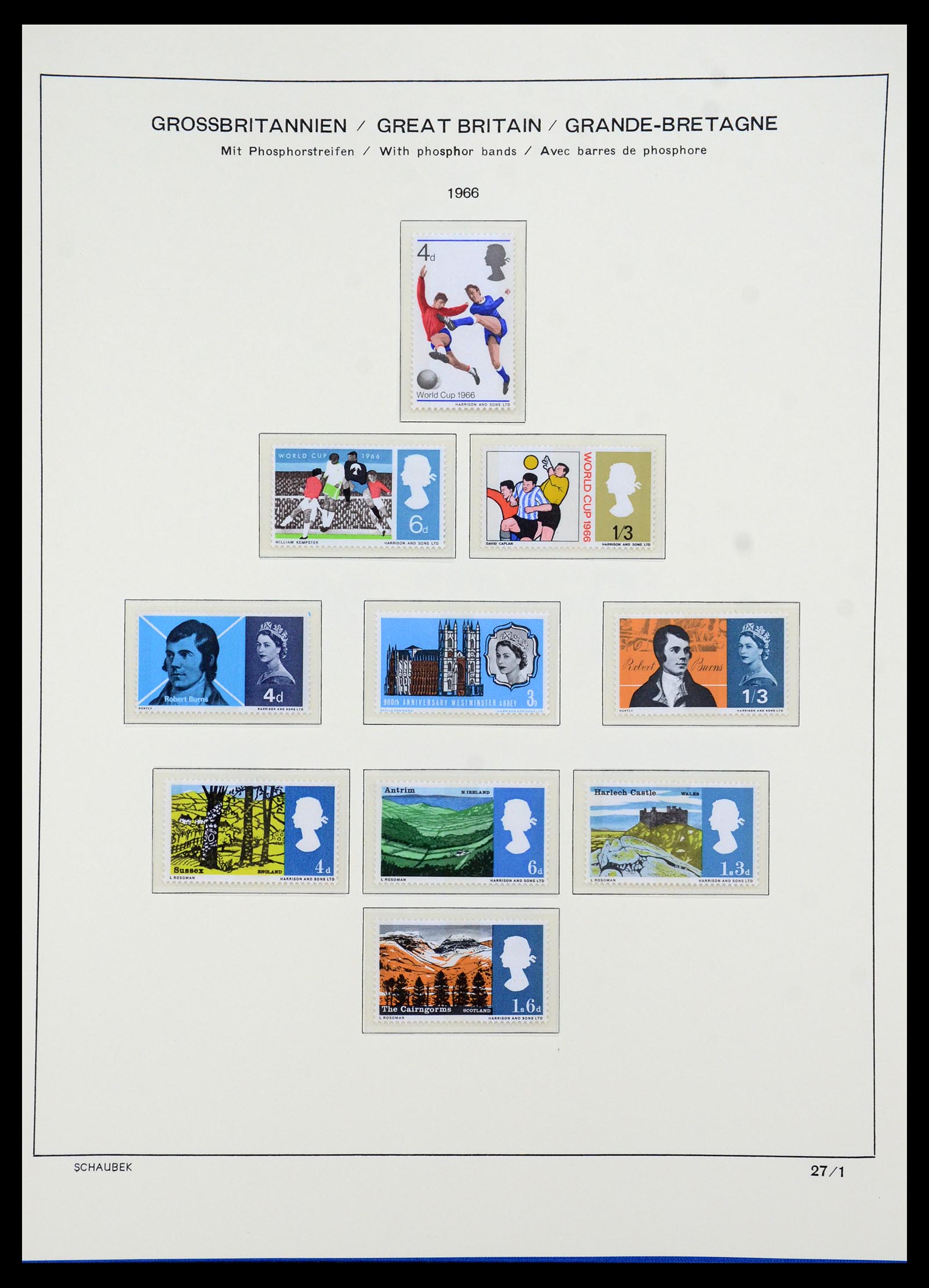 35684 017 - Postzegelverzameling 35684 Engeland en gebieden 1931-2009.