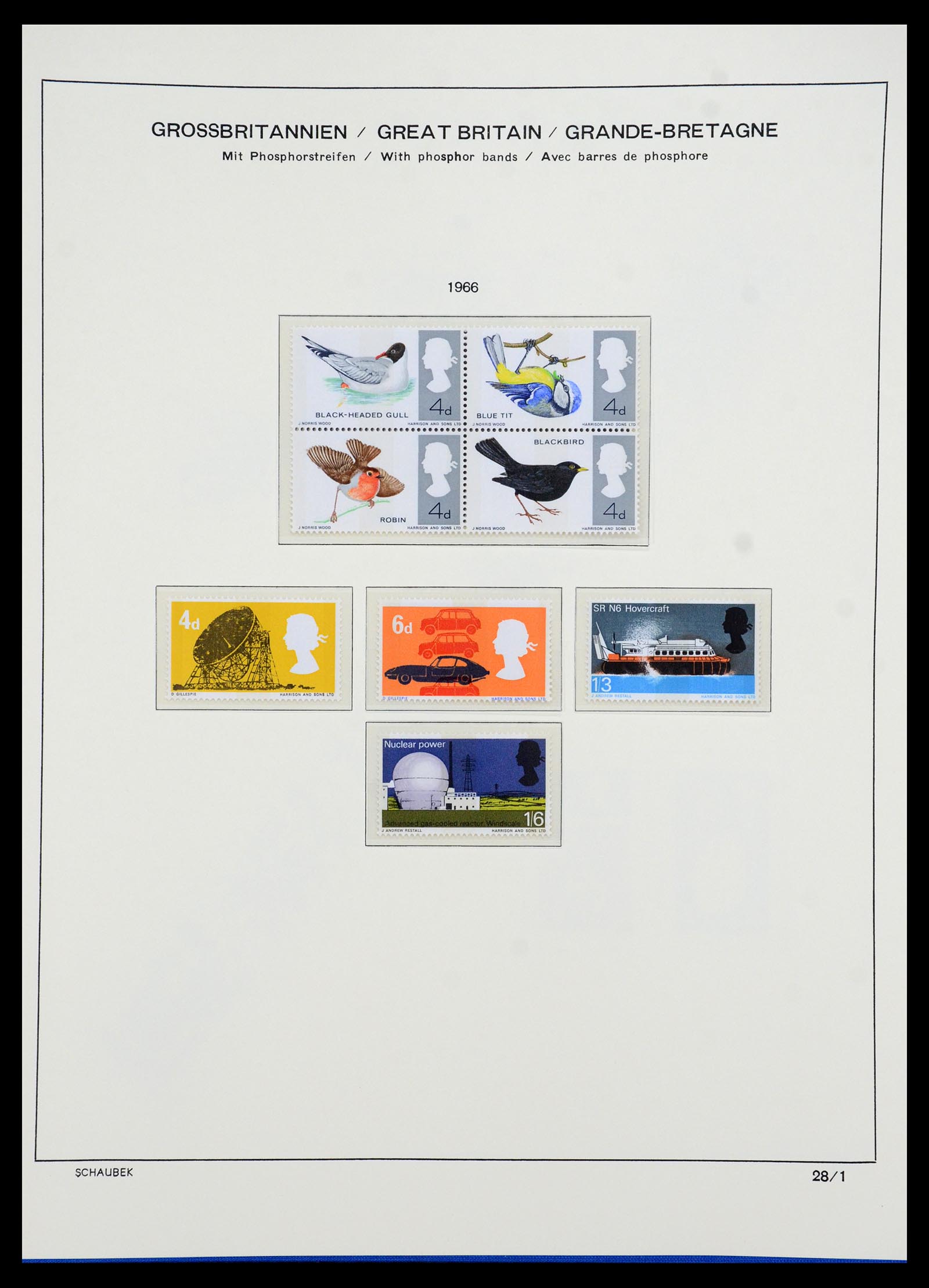 35684 019 - Postzegelverzameling 35684 Engeland en gebieden 1931-2009.