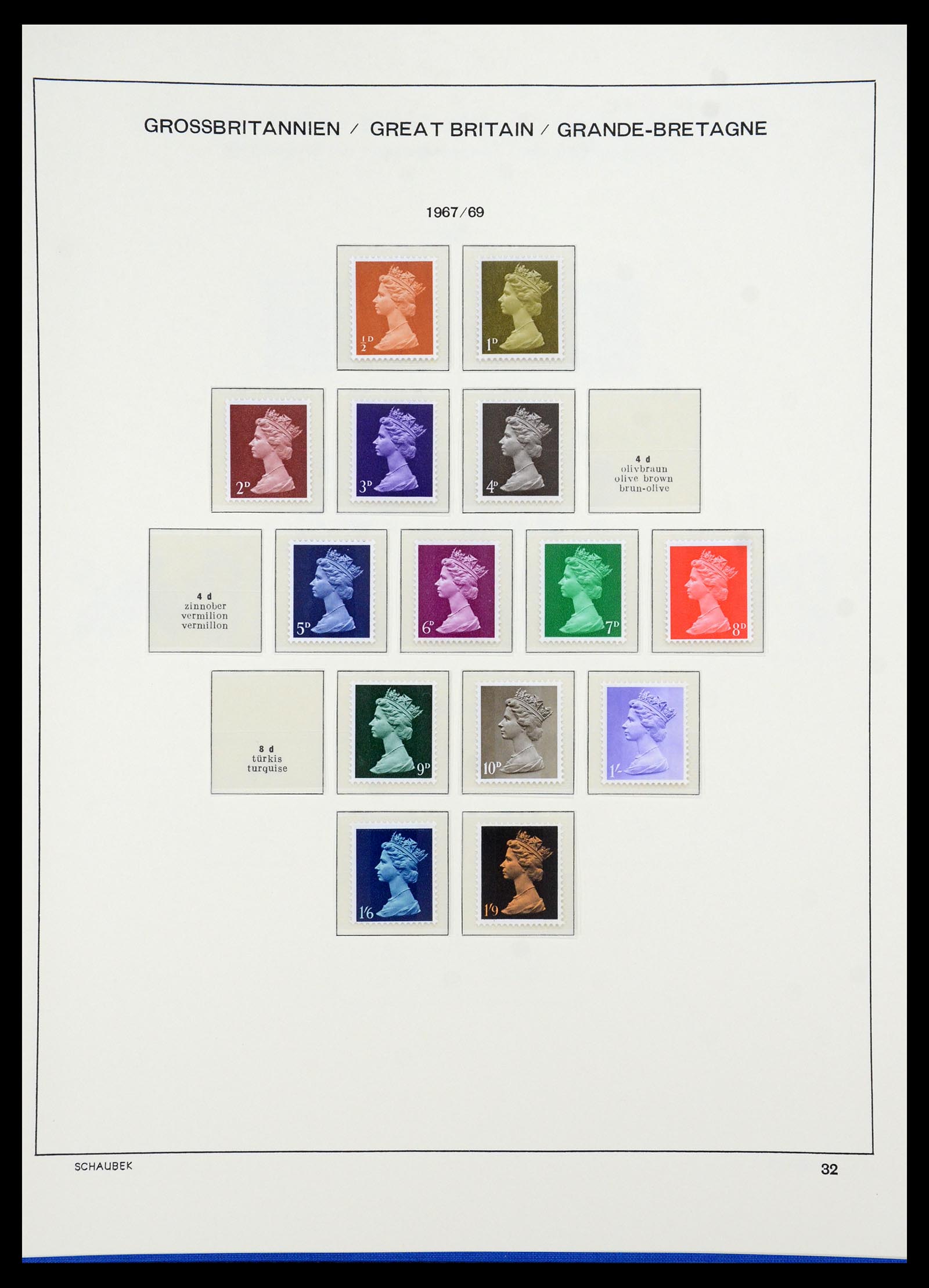 35684 024 - Postzegelverzameling 35684 Engeland en gebieden 1931-2009.