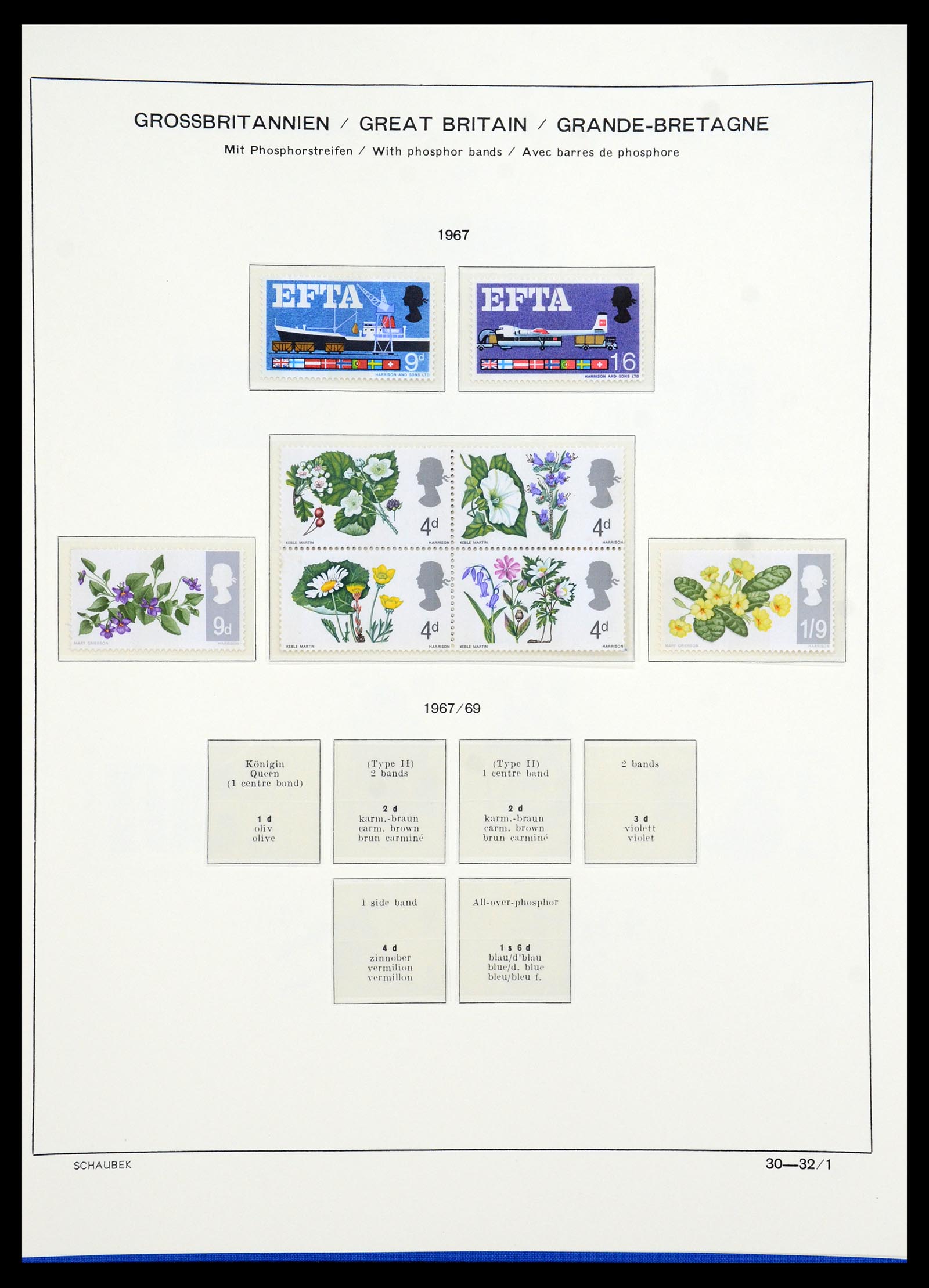 35684 025 - Postzegelverzameling 35684 Engeland en gebieden 1931-2009.