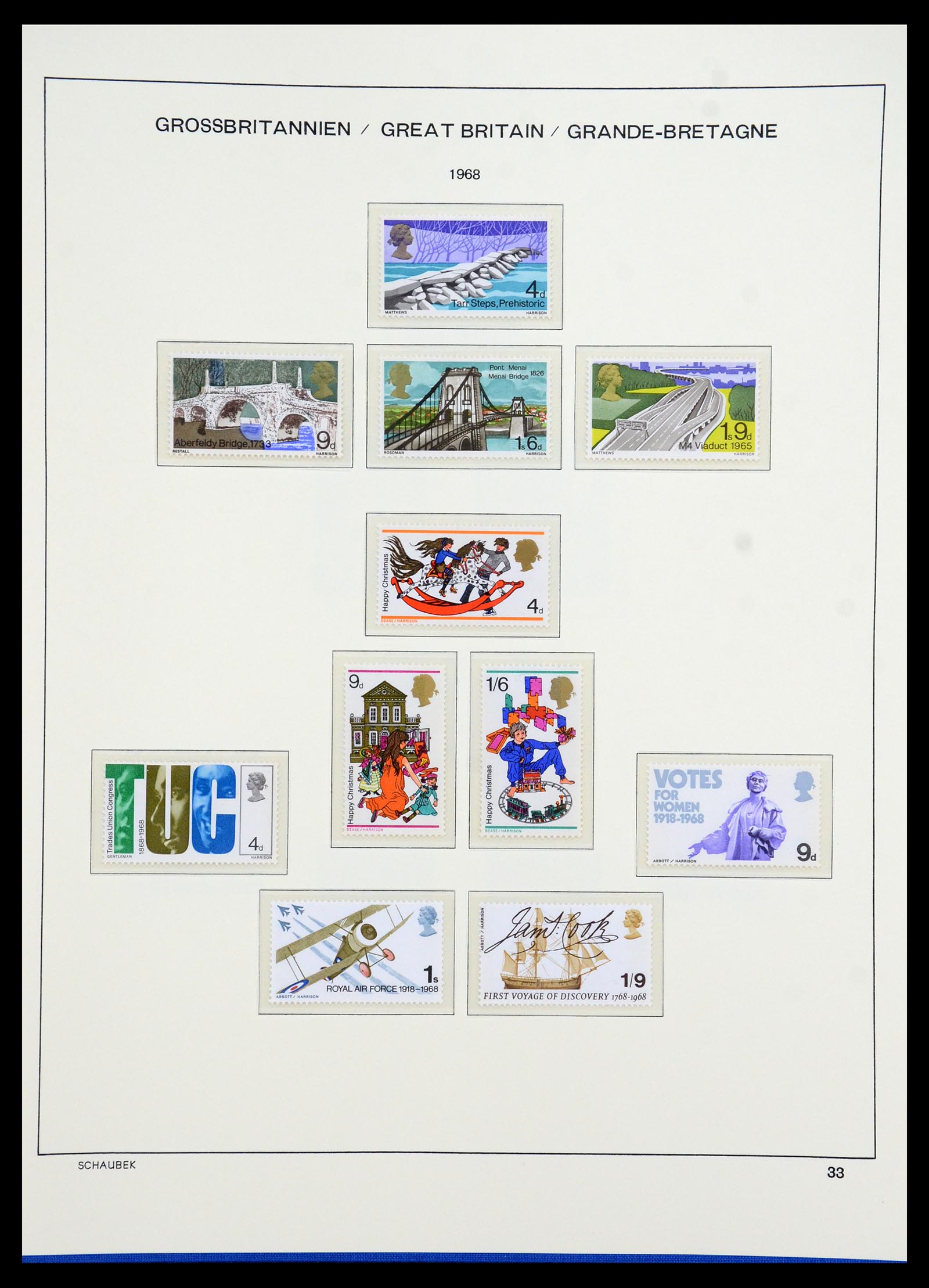 35684 026 - Postzegelverzameling 35684 Engeland en gebieden 1931-2009.