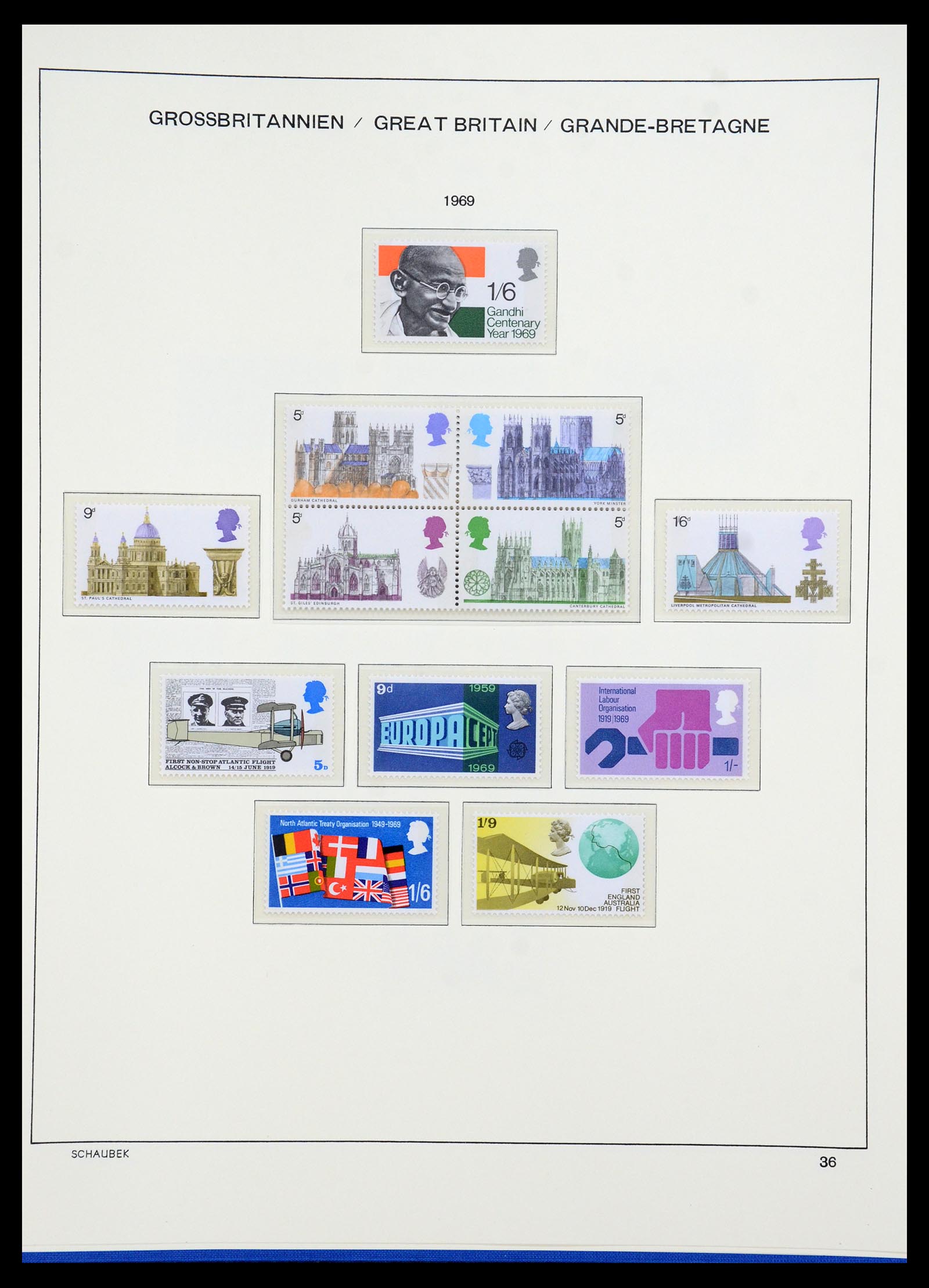 35684 029 - Postzegelverzameling 35684 Engeland en gebieden 1931-2009.