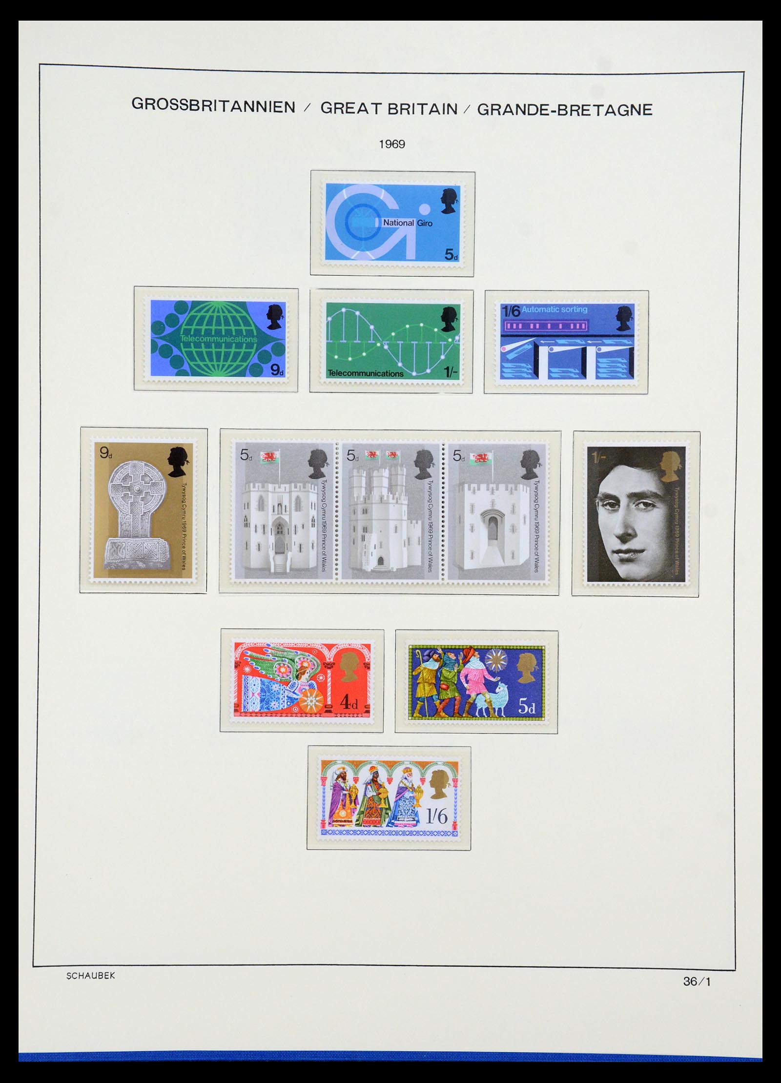 35684 030 - Postzegelverzameling 35684 Engeland en gebieden 1931-2009.
