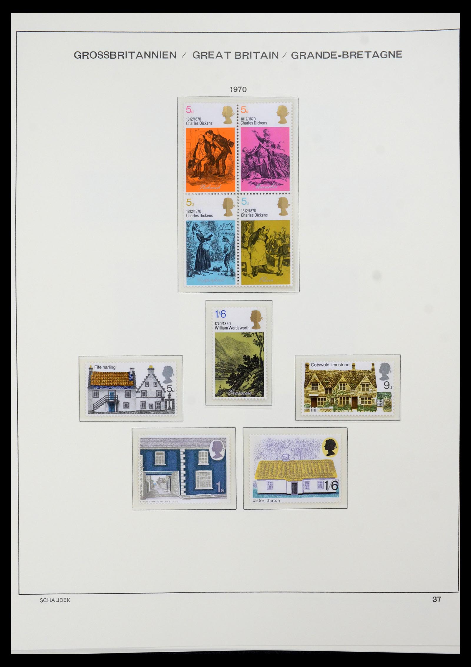35684 032 - Postzegelverzameling 35684 Engeland en gebieden 1931-2009.