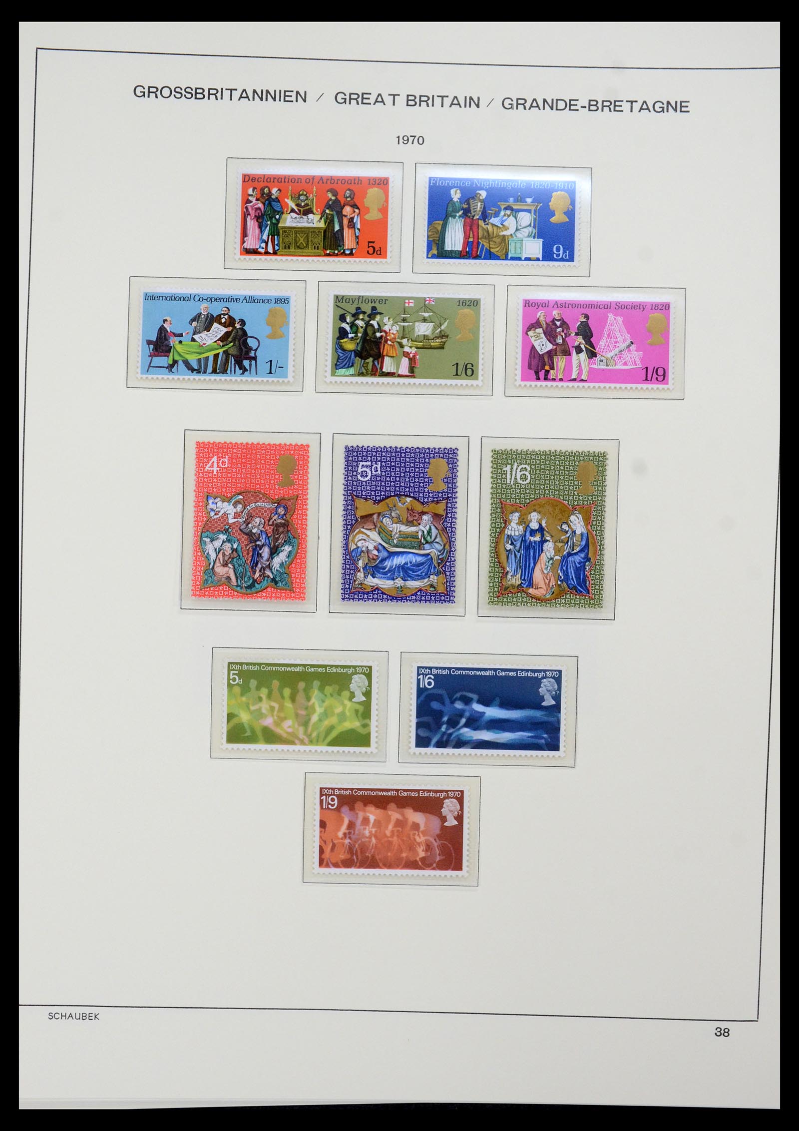 35684 033 - Postzegelverzameling 35684 Engeland en gebieden 1931-2009.