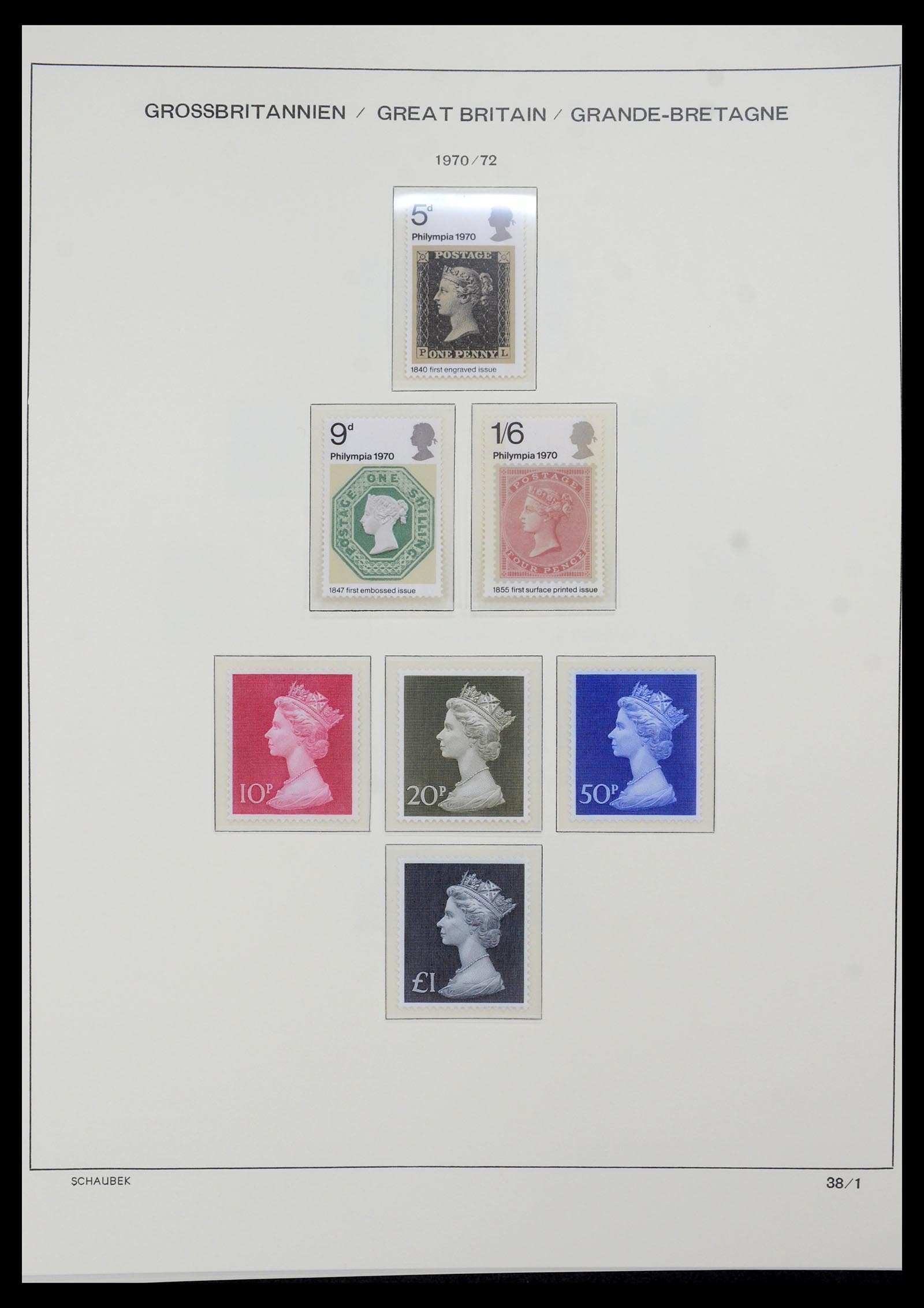35684 034 - Postzegelverzameling 35684 Engeland en gebieden 1931-2009.