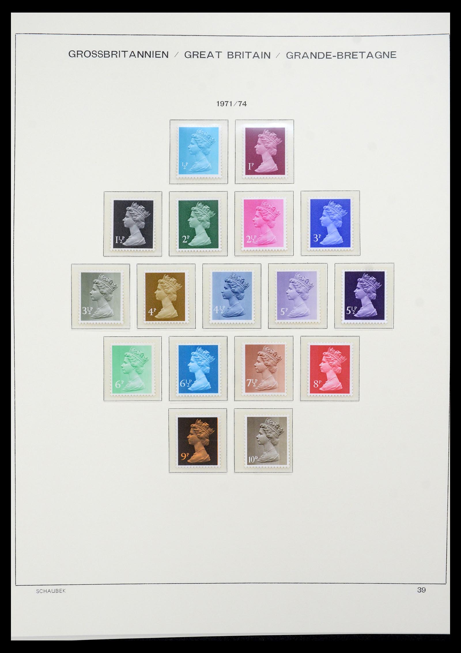 35684 035 - Postzegelverzameling 35684 Engeland en gebieden 1931-2009.
