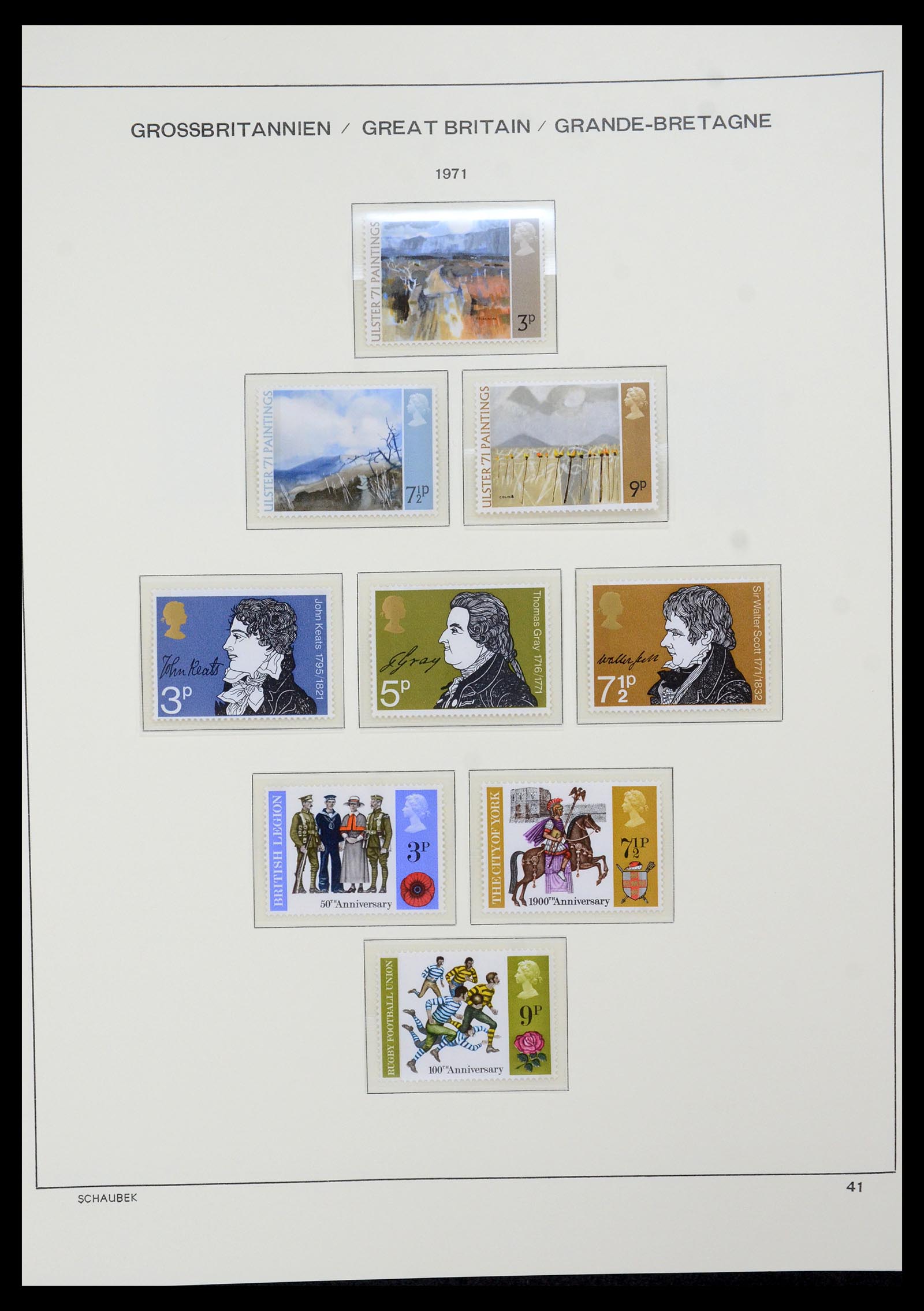 35684 036 - Postzegelverzameling 35684 Engeland en gebieden 1931-2009.