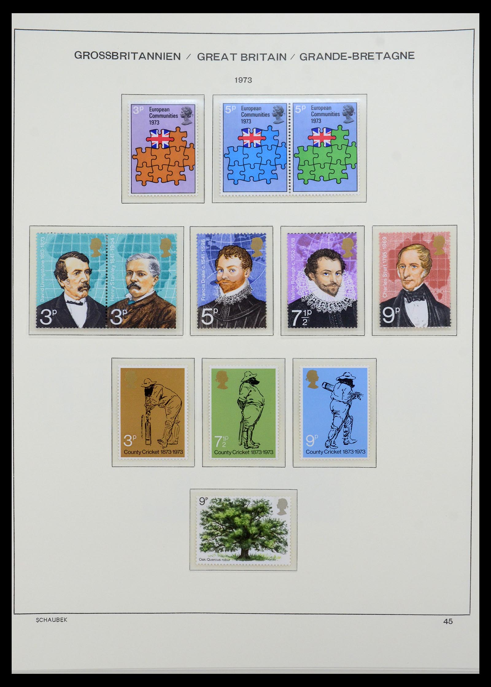 35684 040 - Postzegelverzameling 35684 Engeland en gebieden 1931-2009.