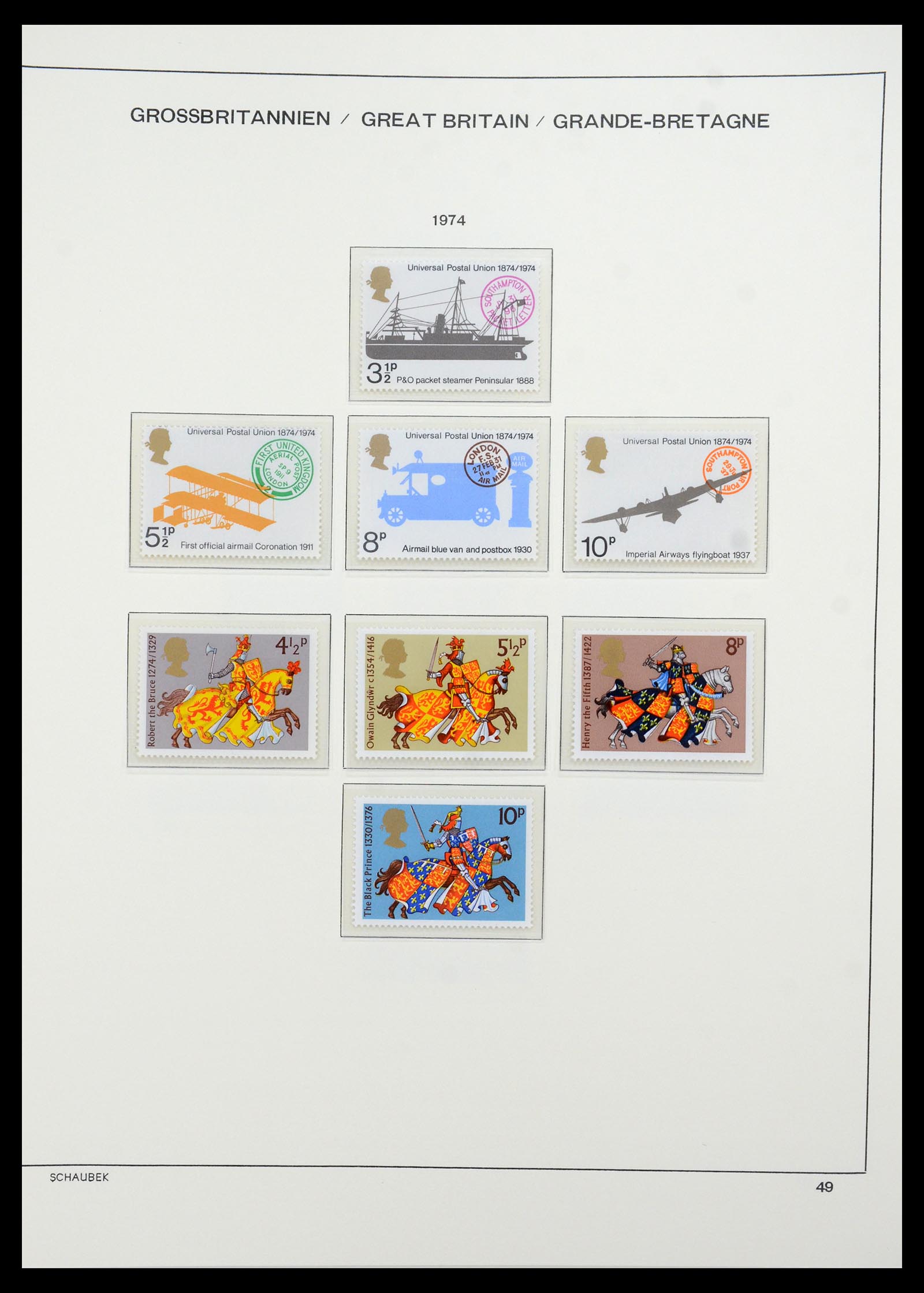 35684 044 - Postzegelverzameling 35684 Engeland en gebieden 1931-2009.