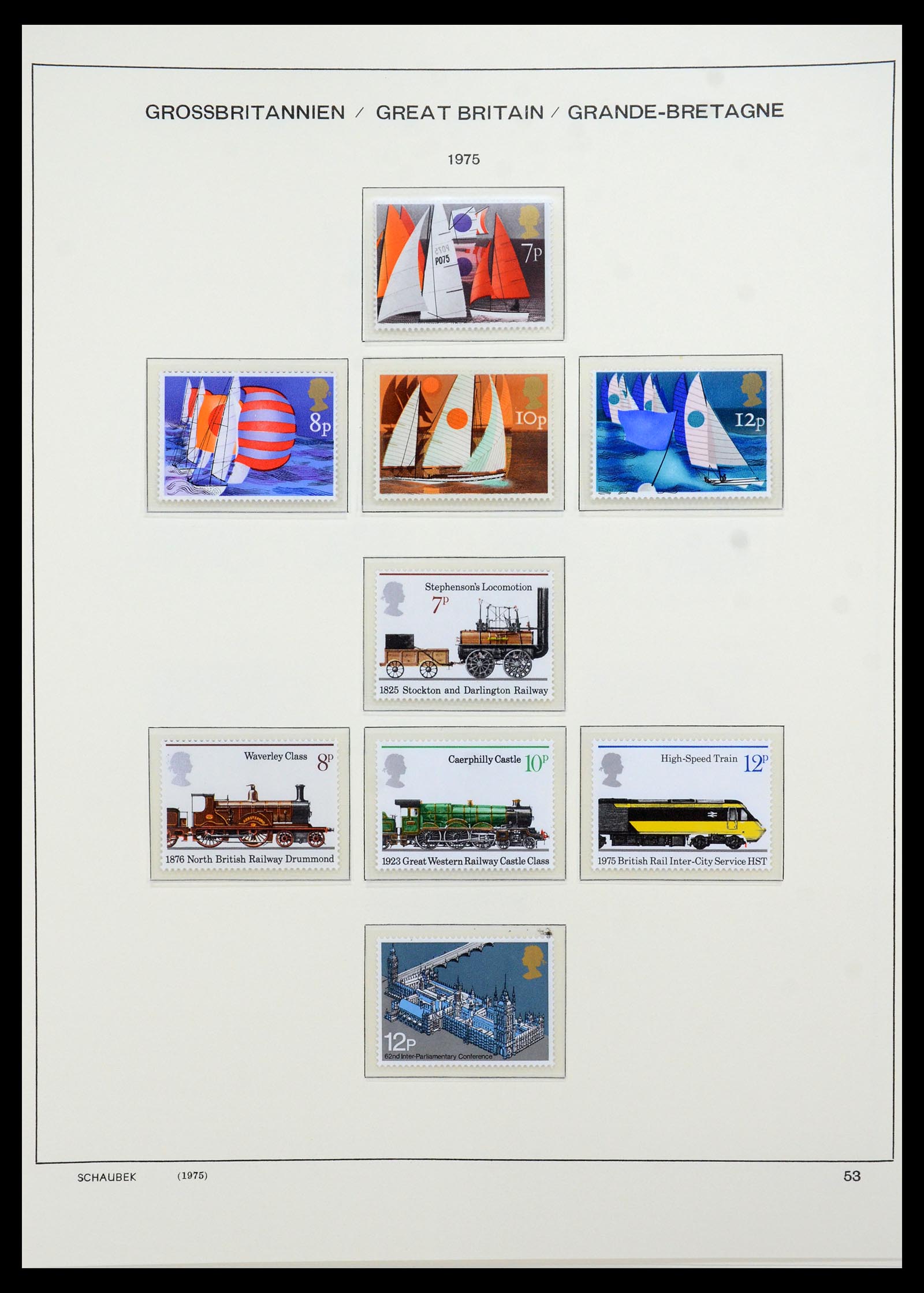 35684 047 - Postzegelverzameling 35684 Engeland en gebieden 1931-2009.