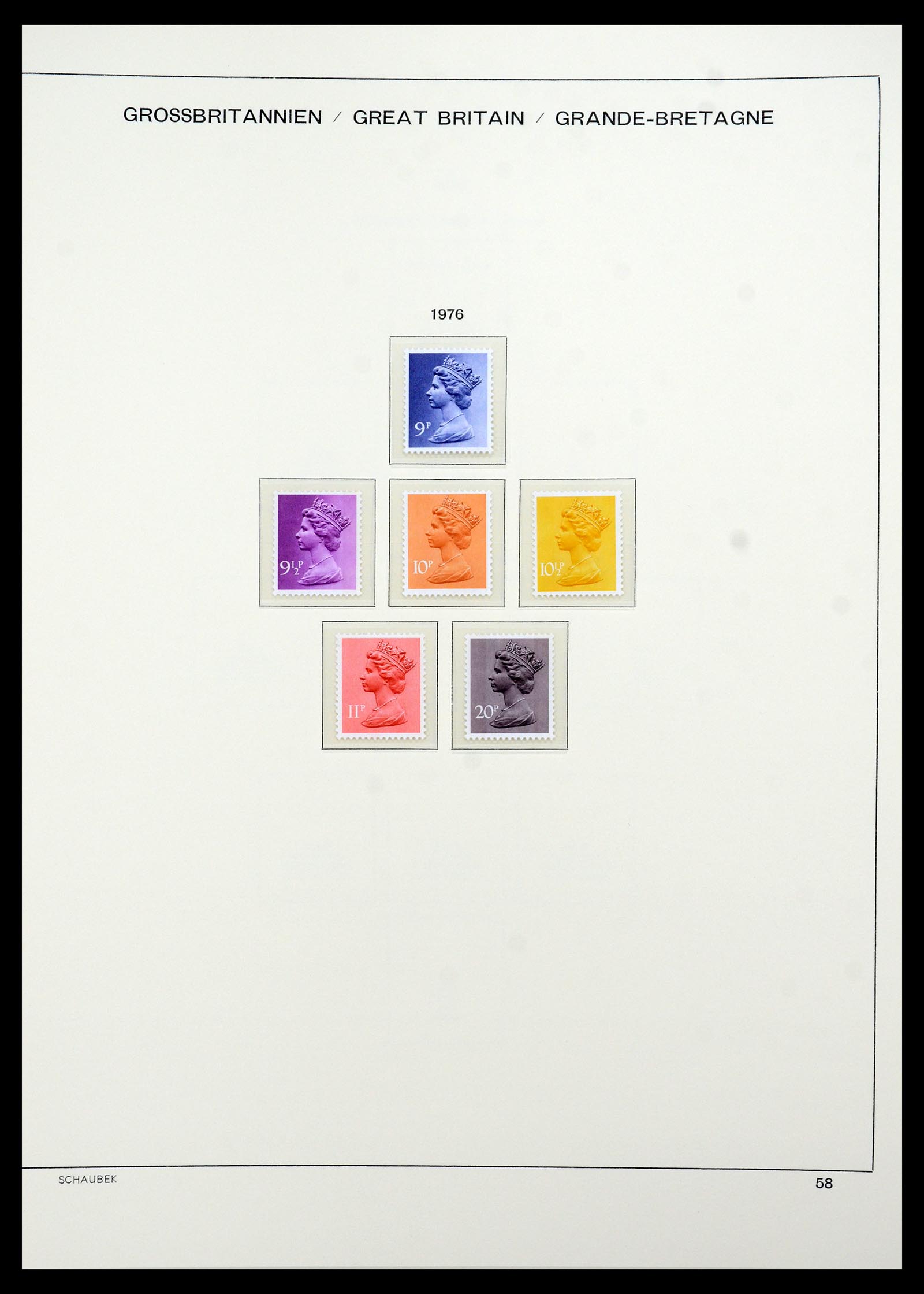 35684 052 - Postzegelverzameling 35684 Engeland en gebieden 1931-2009.