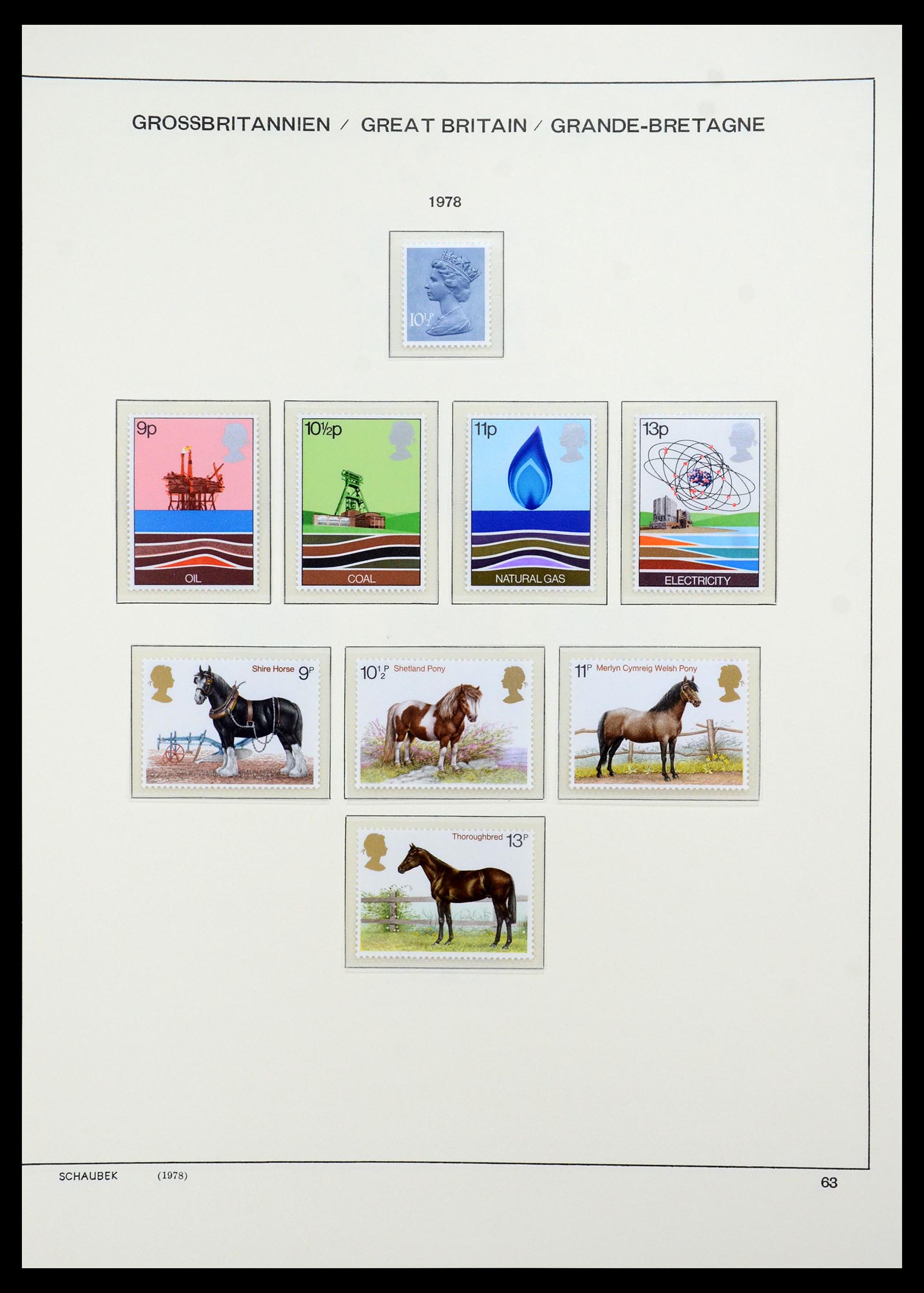 35684 057 - Postzegelverzameling 35684 Engeland en gebieden 1931-2009.