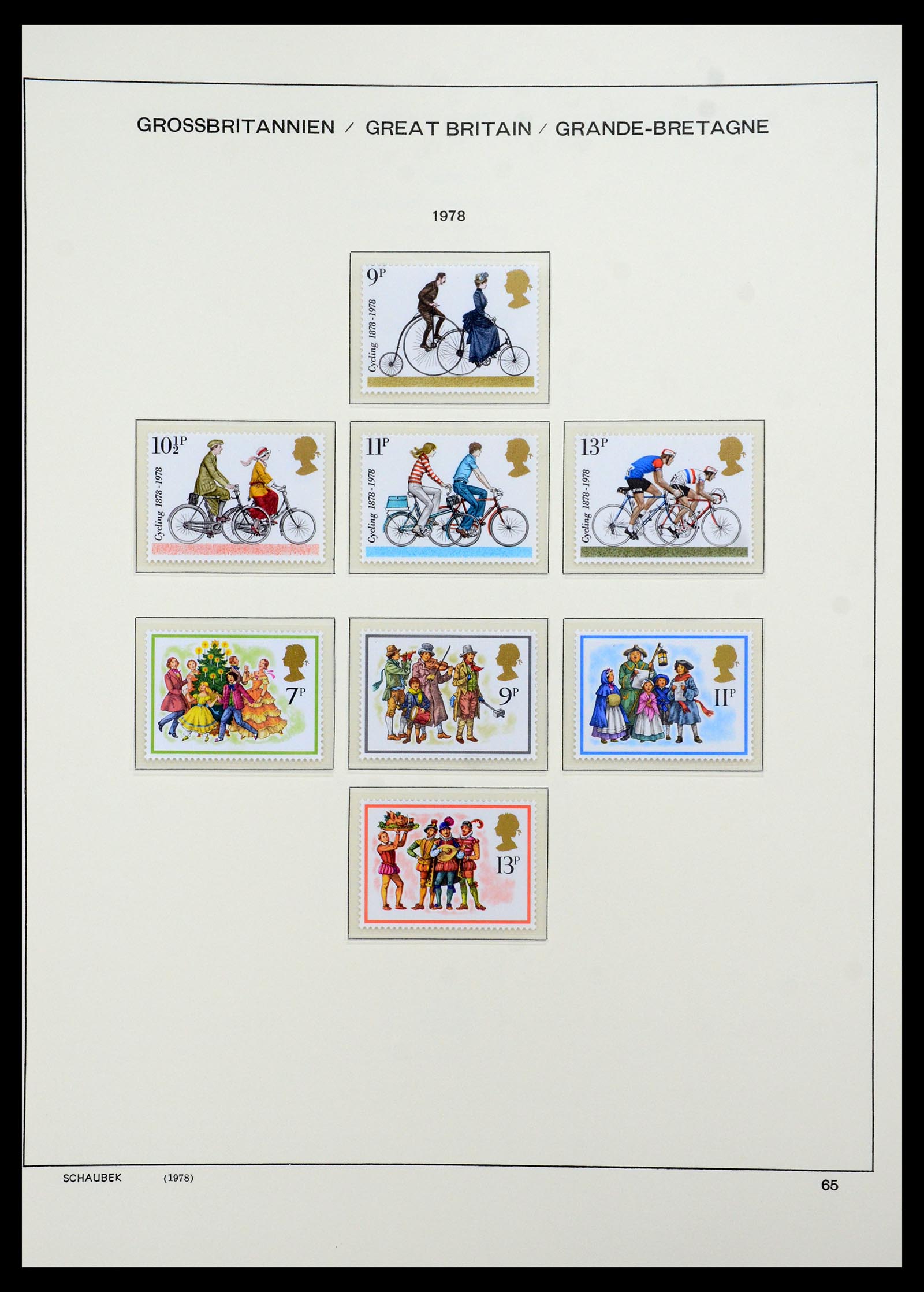 35684 059 - Postzegelverzameling 35684 Engeland en gebieden 1931-2009.