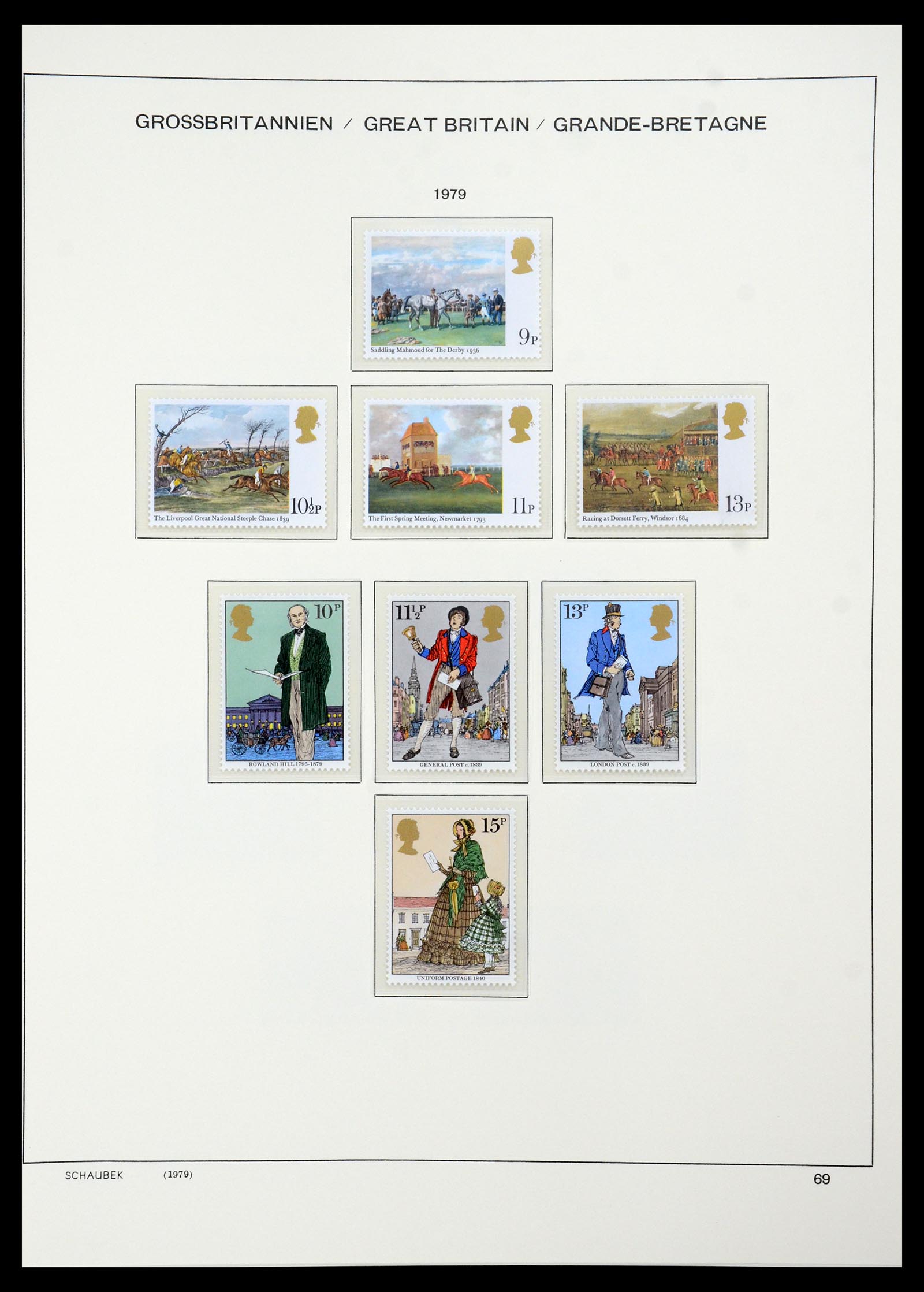 35684 064 - Postzegelverzameling 35684 Engeland en gebieden 1931-2009.