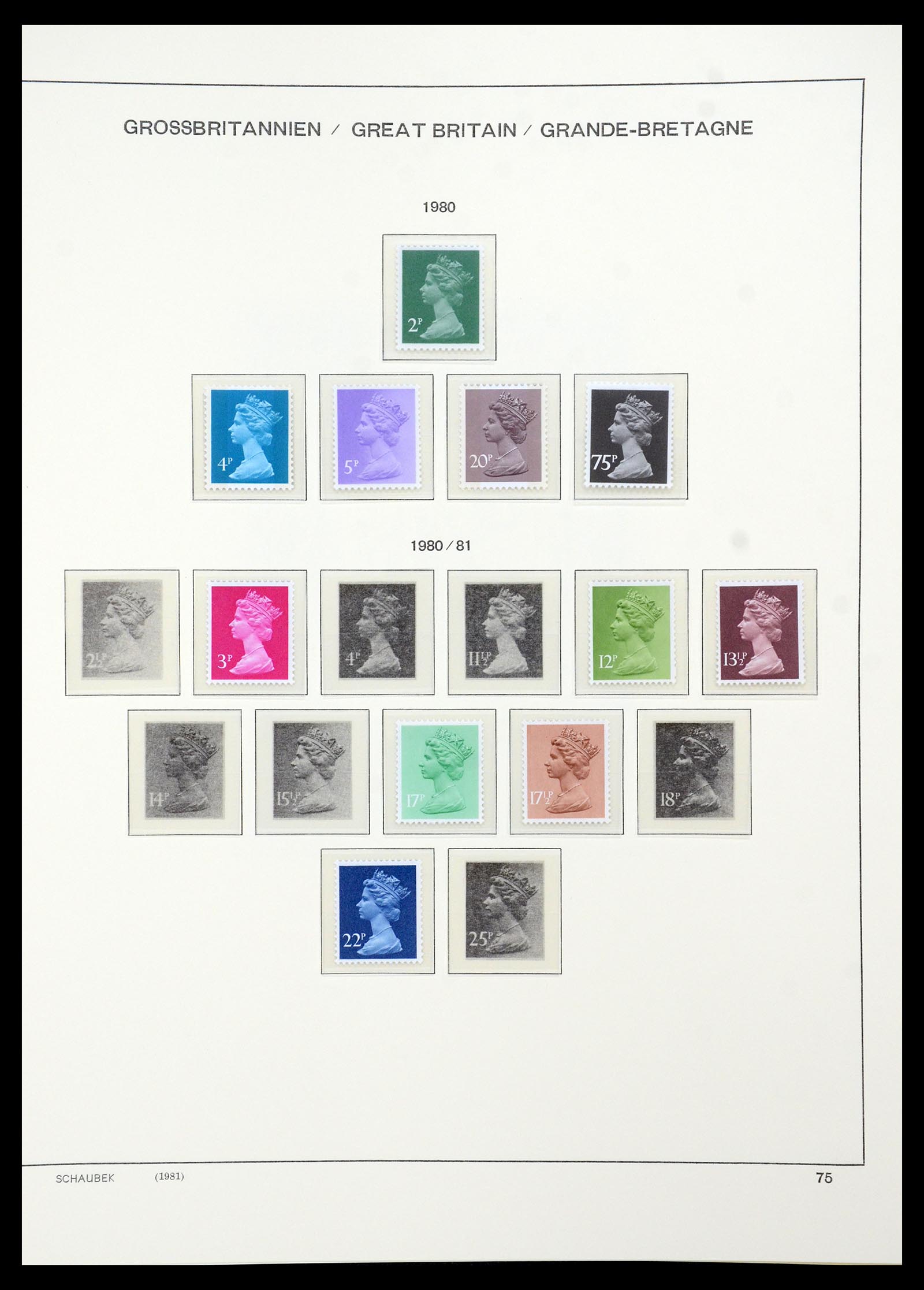 35684 072 - Postzegelverzameling 35684 Engeland en gebieden 1931-2009.