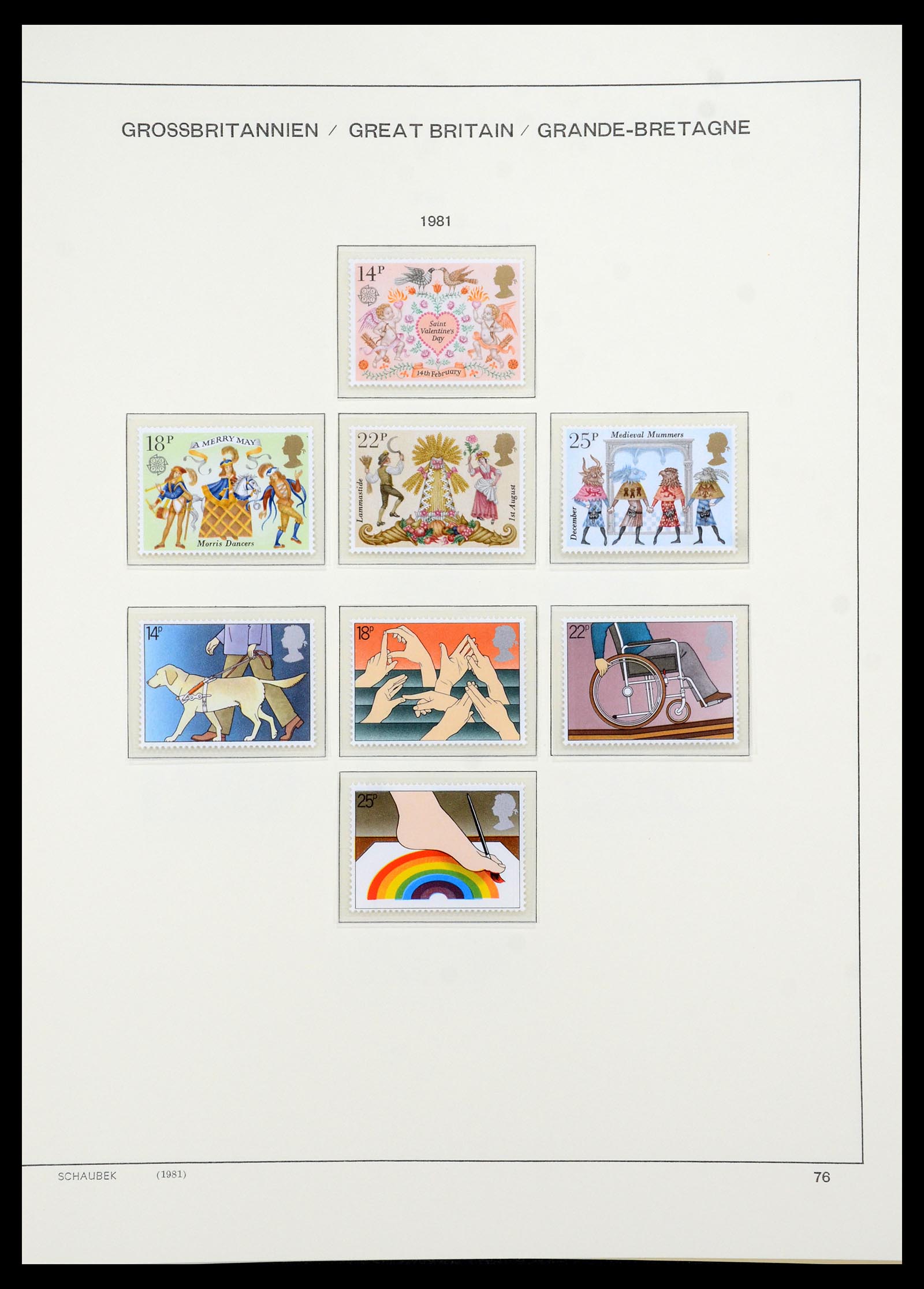35684 074 - Postzegelverzameling 35684 Engeland en gebieden 1931-2009.