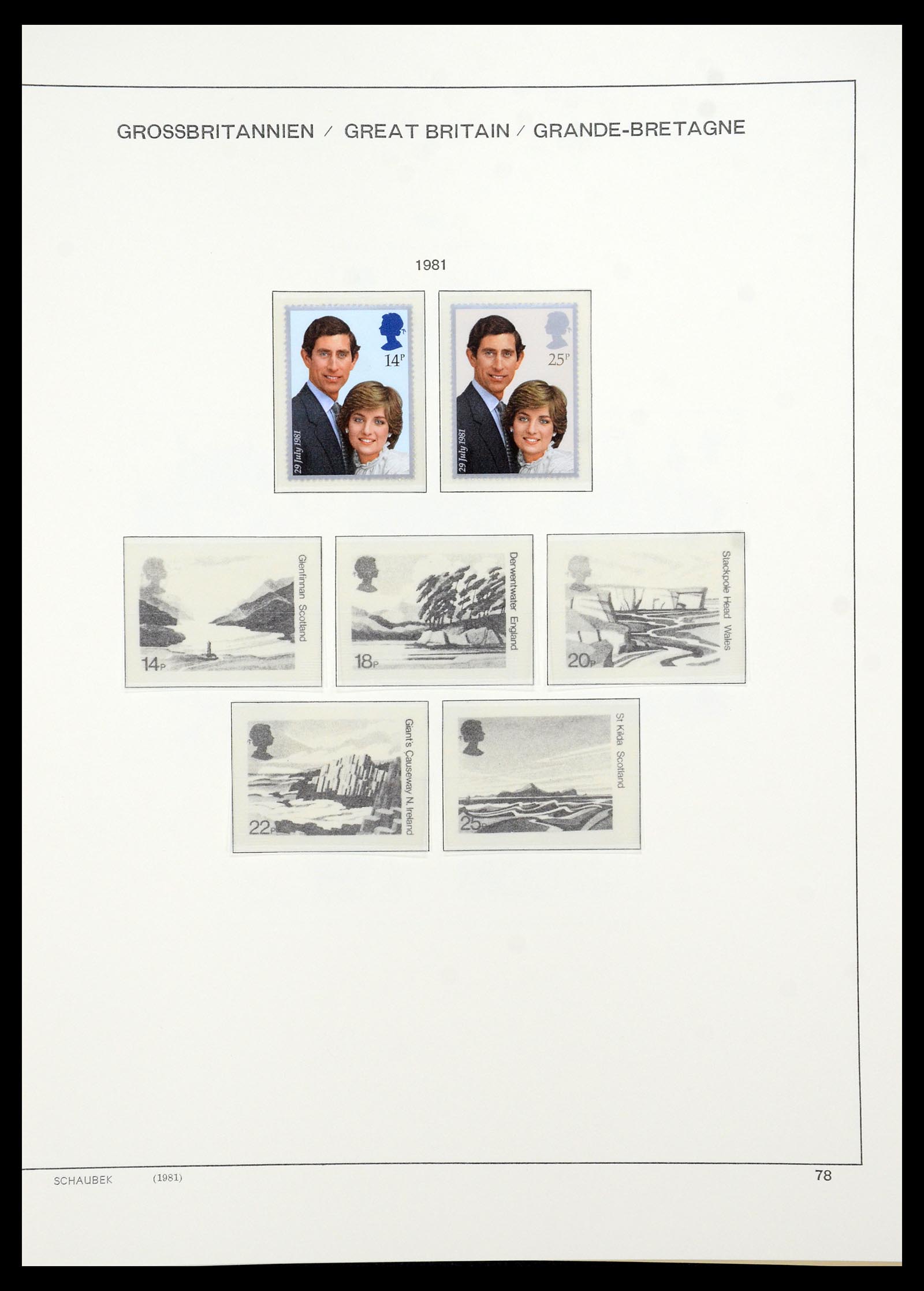 35684 076 - Postzegelverzameling 35684 Engeland en gebieden 1931-2009.