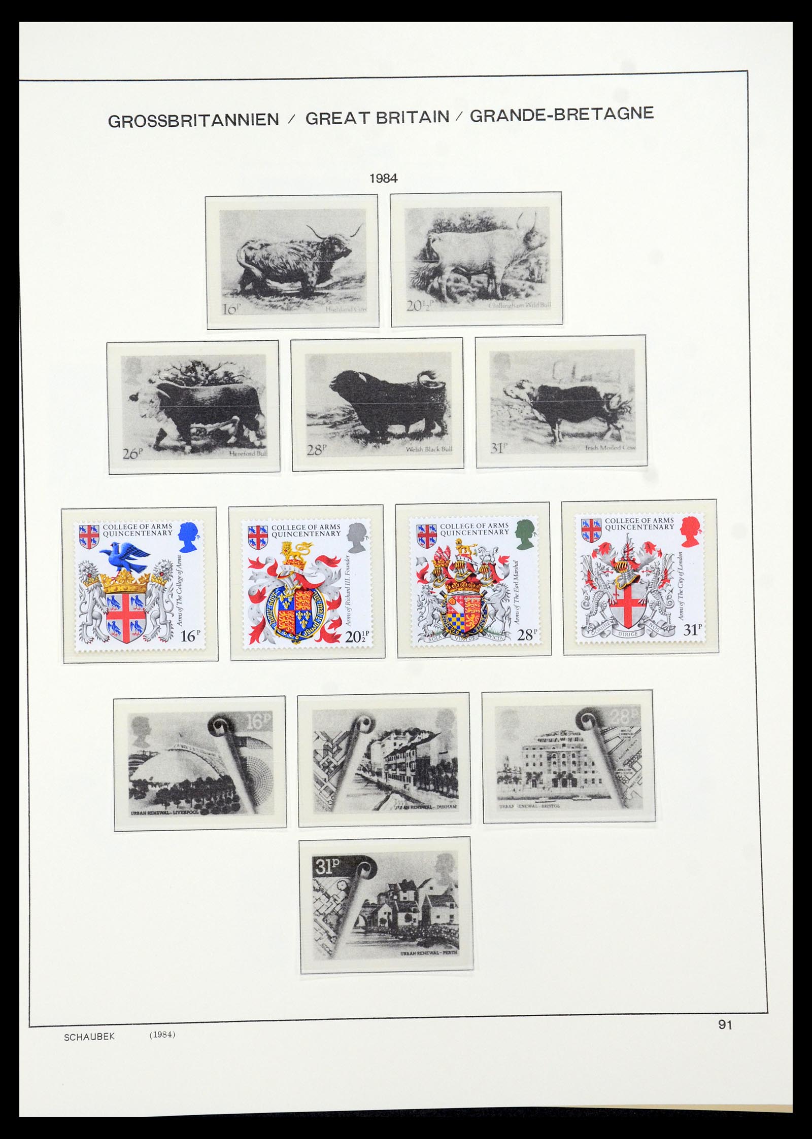 35684 077 - Postzegelverzameling 35684 Engeland en gebieden 1931-2009.