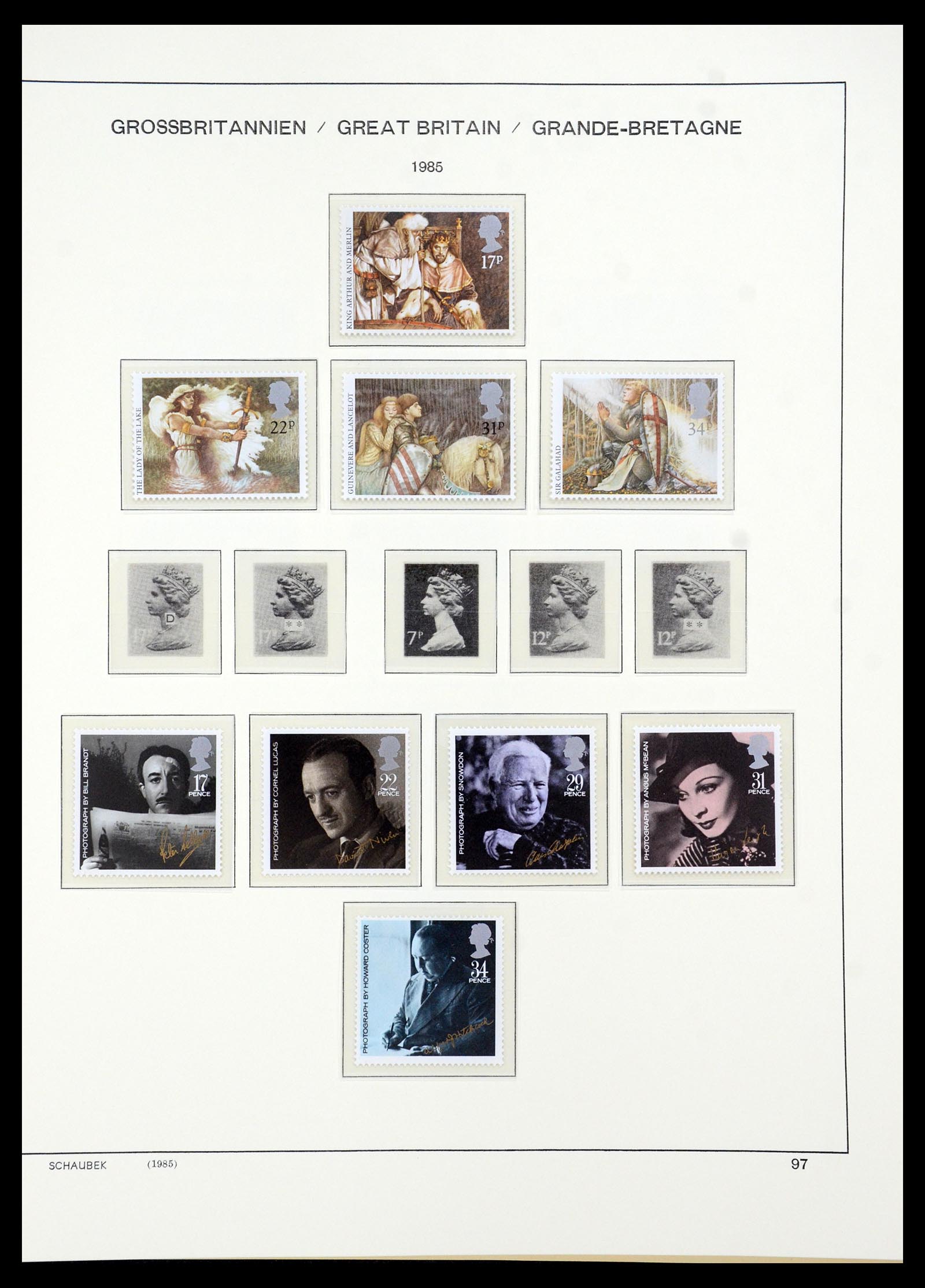 35684 080 - Postzegelverzameling 35684 Engeland en gebieden 1931-2009.