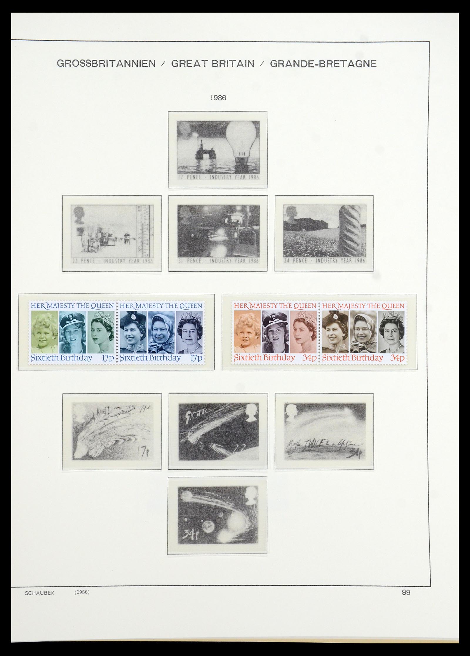 35684 081 - Postzegelverzameling 35684 Engeland en gebieden 1931-2009.