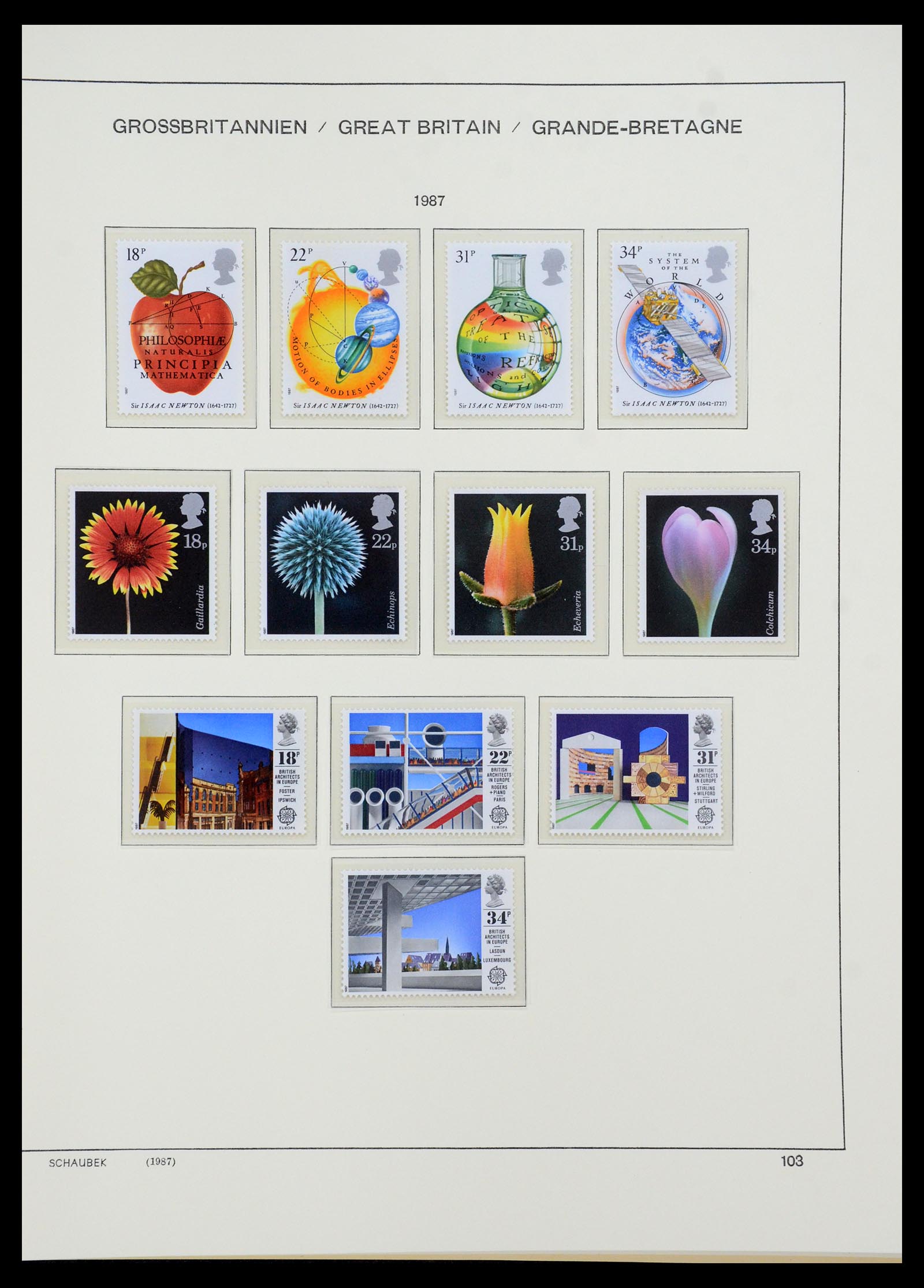35684 082 - Postzegelverzameling 35684 Engeland en gebieden 1931-2009.